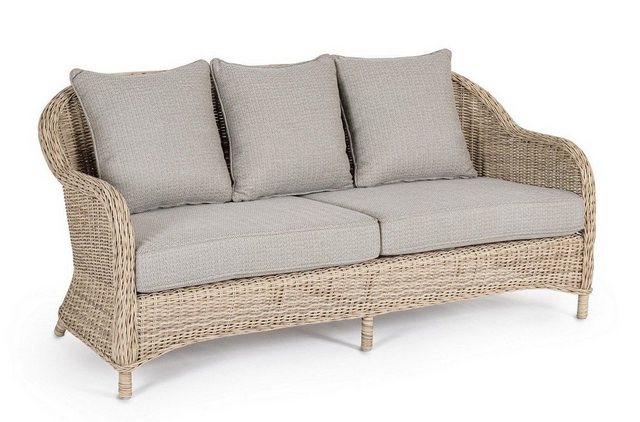 Natur24 Sofa Sofa Aditya 157x82x83cm Kunstfaser Sofa Couch Polster günstig online kaufen