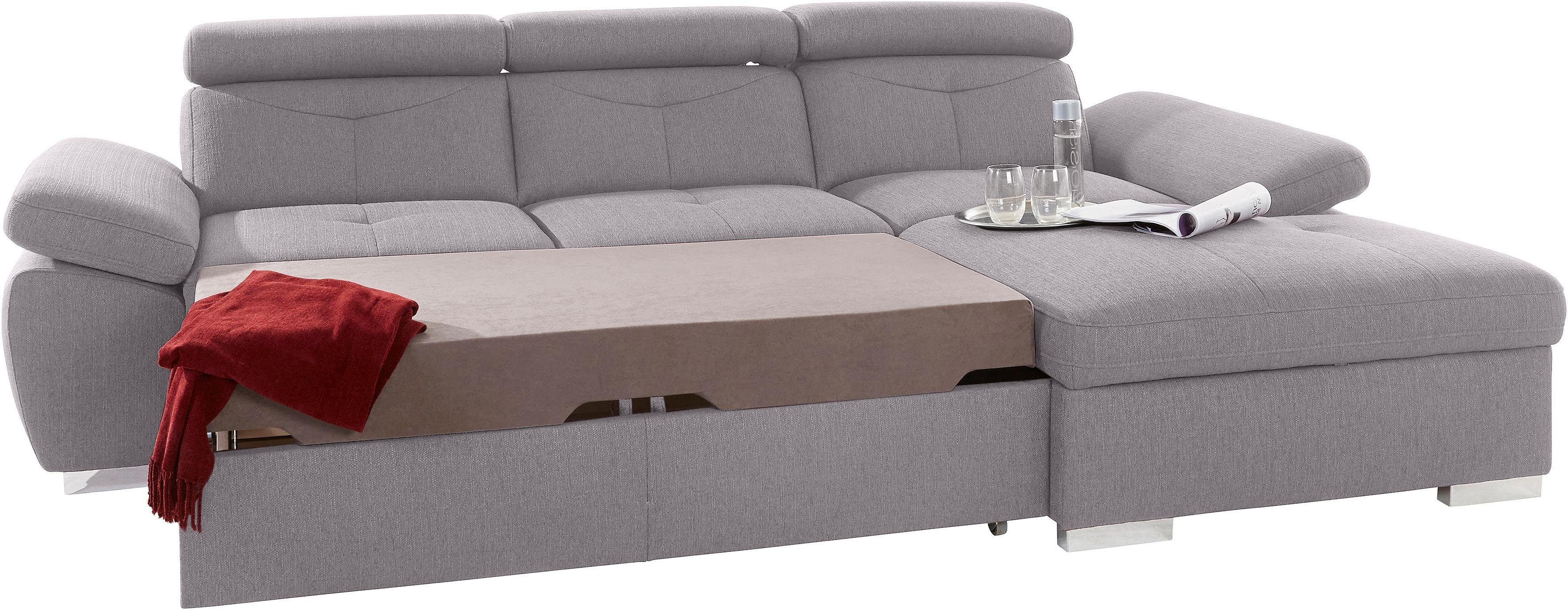 exxpo - sofa fashion Ecksofa "Spring, super bequem, mit Armteil- und Kopfte günstig online kaufen