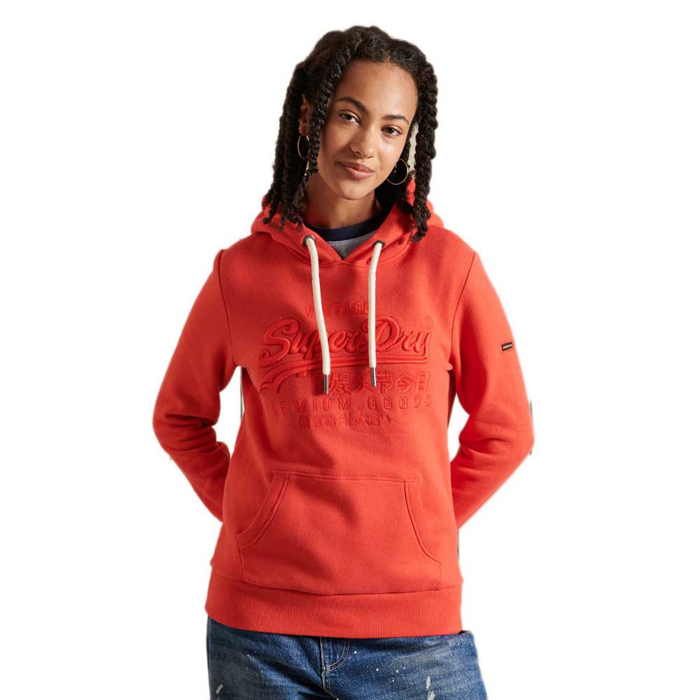 Superdry Vintage Logo Tonal Kapuzenpullover S Aurora Red günstig online kaufen