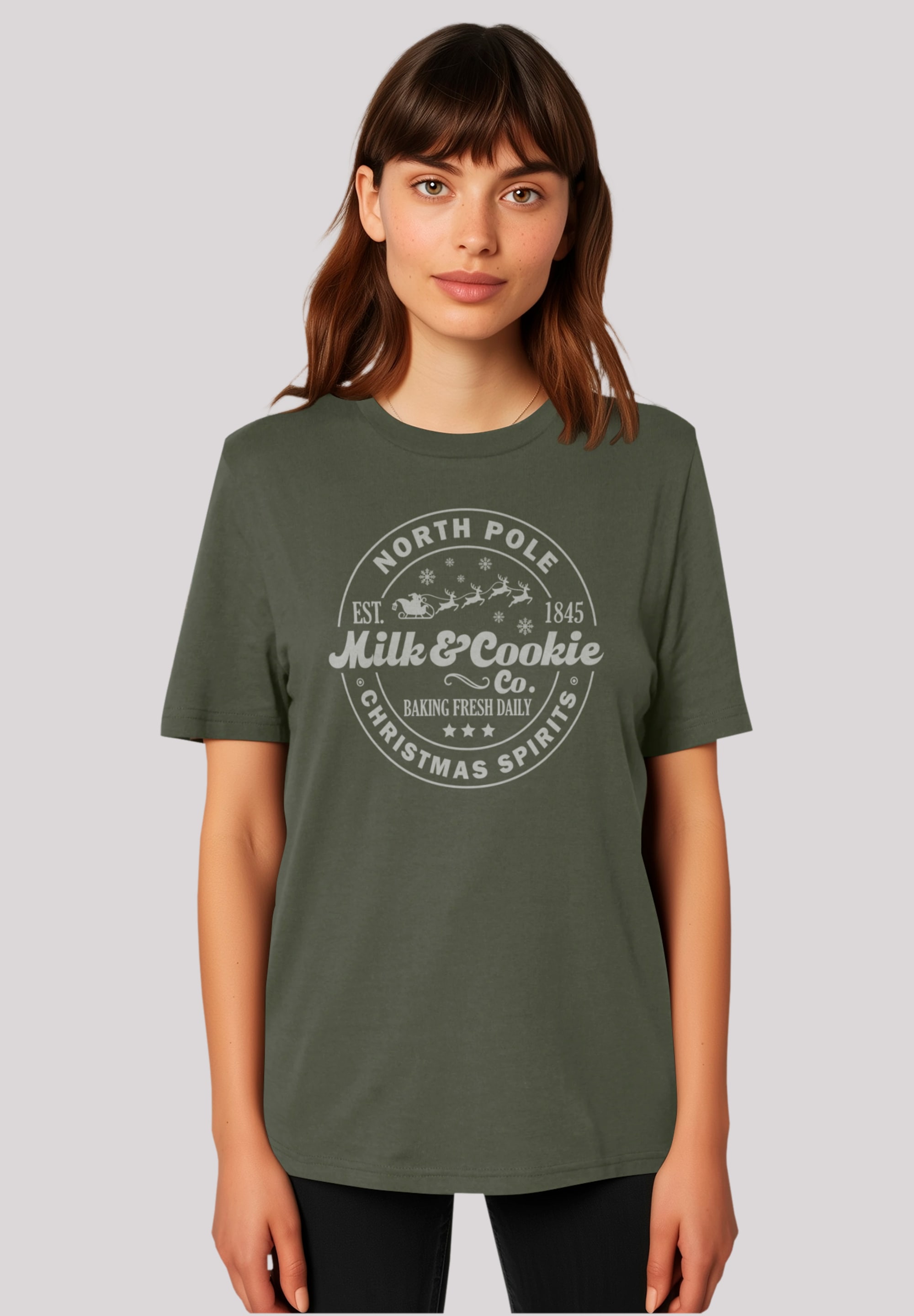 F4NT4STIC T-Shirt "Milk and Cookie Bakery Retro Weihnachten", Premium Quali günstig online kaufen