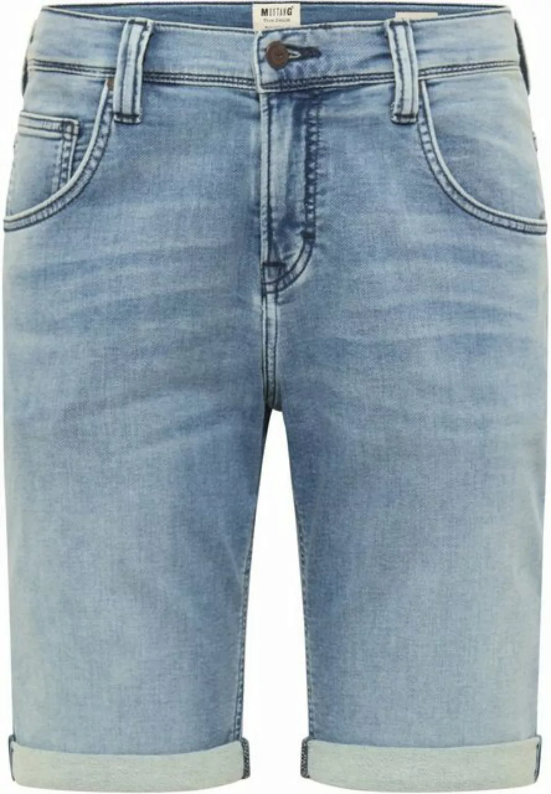 Mustang Herren Jeans Short CHICAGO - Grau - Grey Denim günstig online kaufen