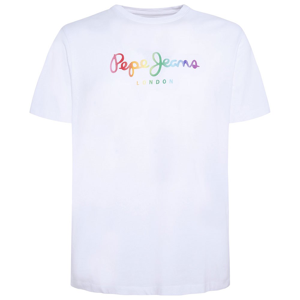 Pepe Jeans Rivera Kurzärmeliges T-shirt S White günstig online kaufen