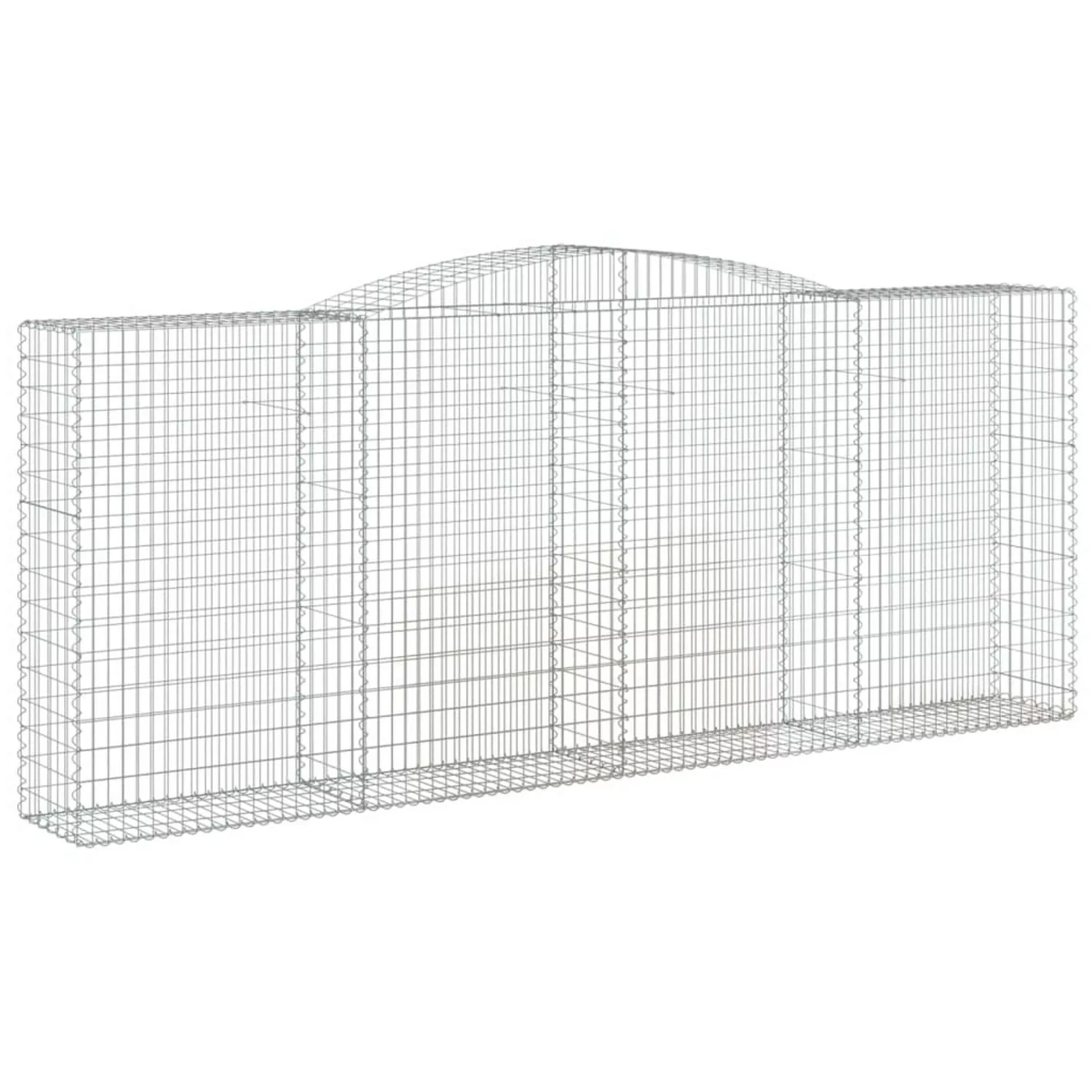 vidaXL Gabionen mit Hochbogen 4 Stk 400x50x160/180cm Eisen 1635429 günstig online kaufen