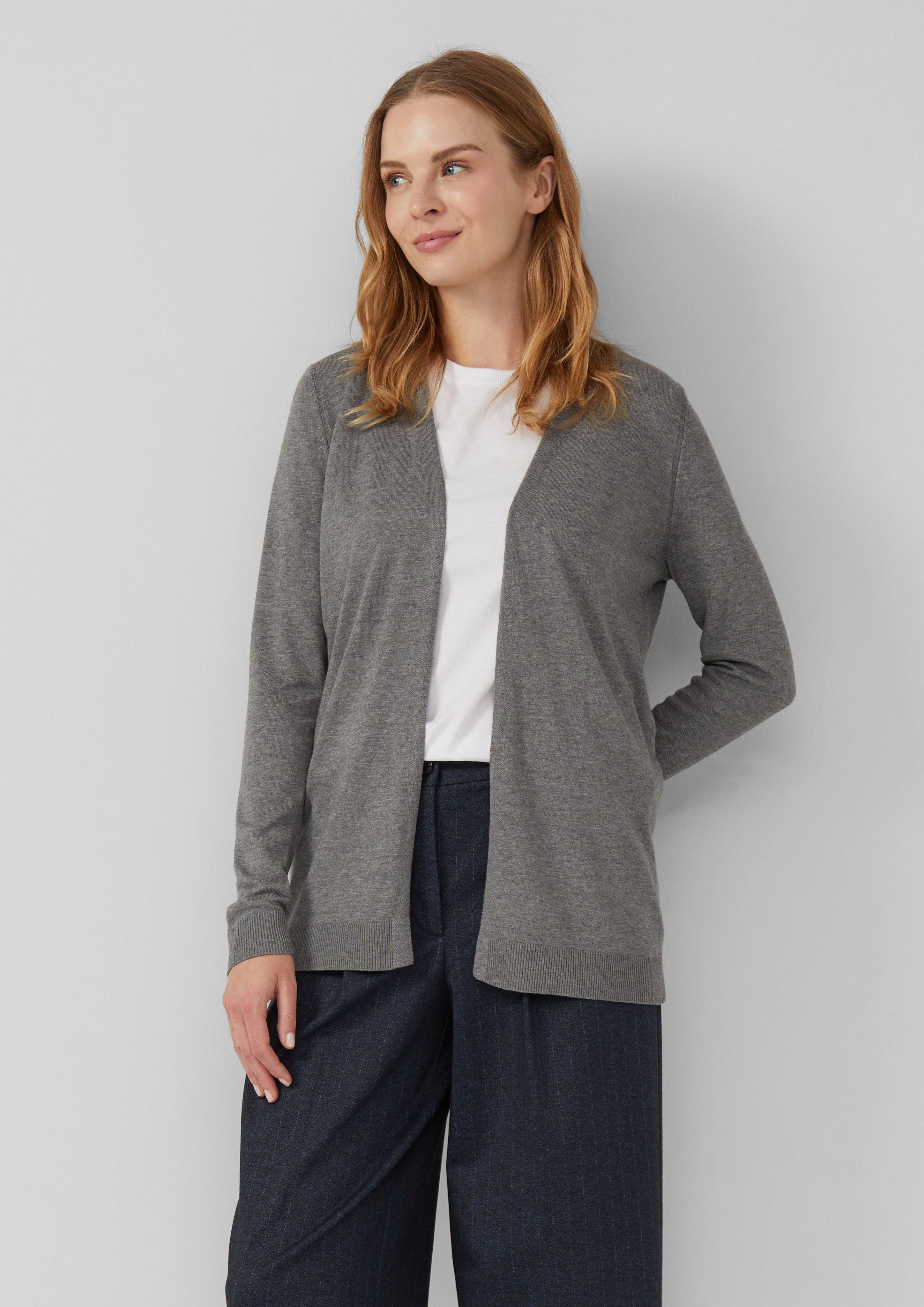 s.Oliver Strickjacke Cardigan aus Viskose-Baumwoll-Mix günstig online kaufen