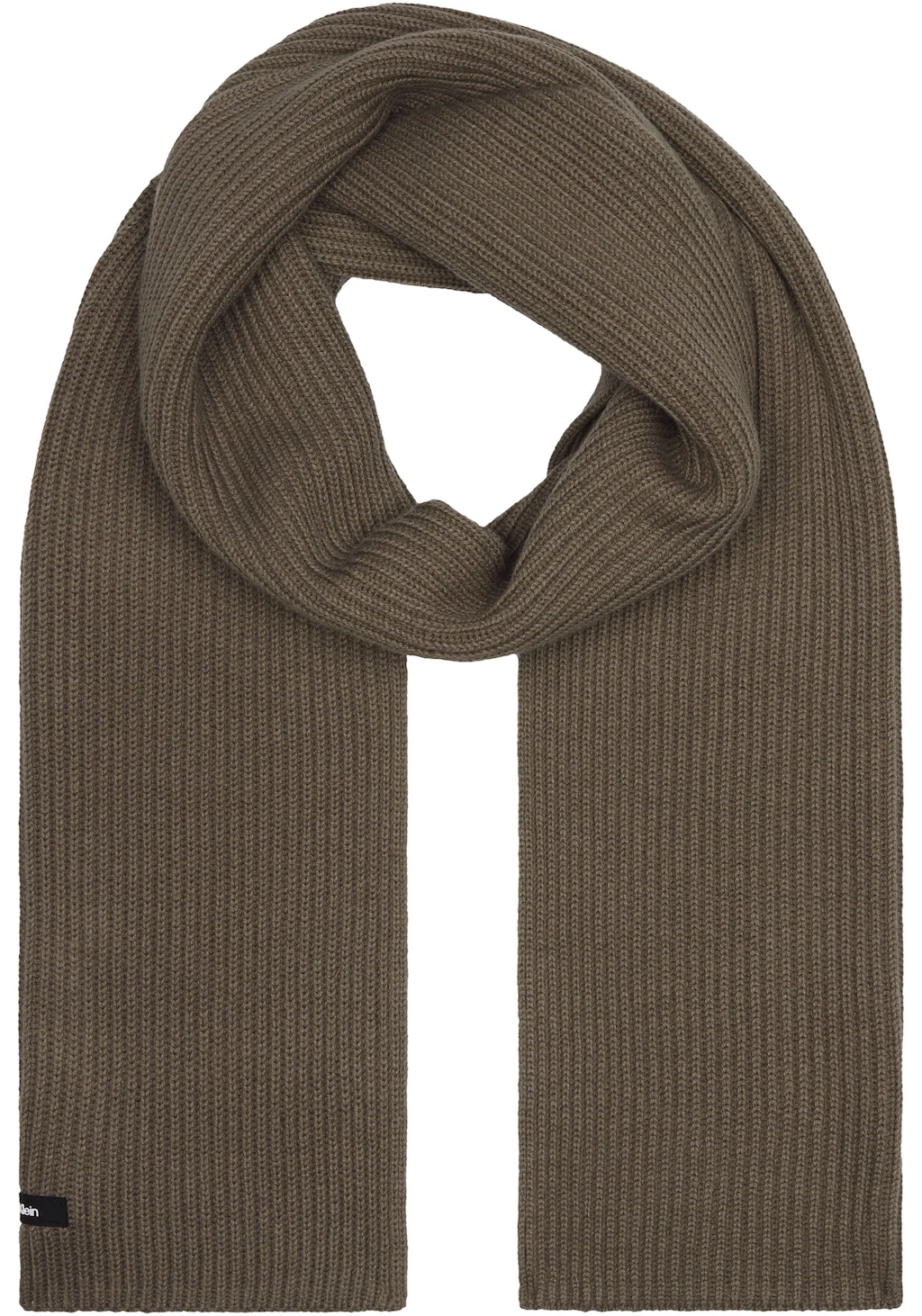 Calvin Klein Schal "CLASSIC COTTON RIB SCARF", mit Logopatch günstig online kaufen