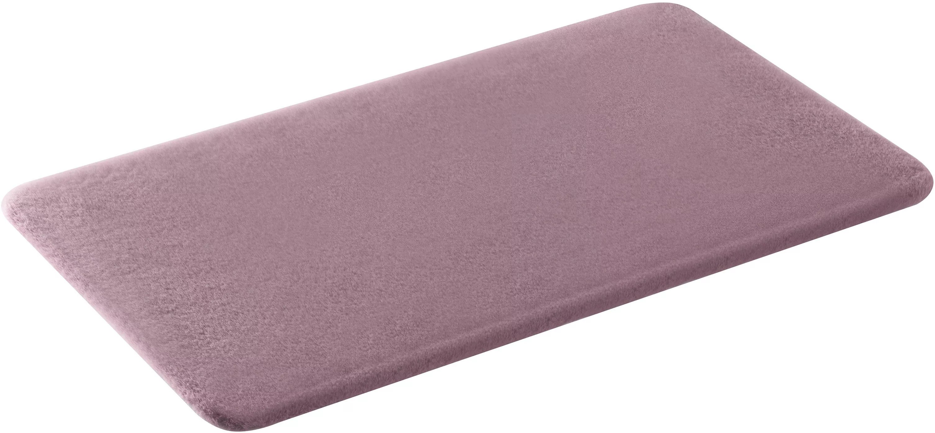 my home Badematte »Valeria, Kaninchenfell-Haptik«, rutschhemmend beschichte günstig online kaufen