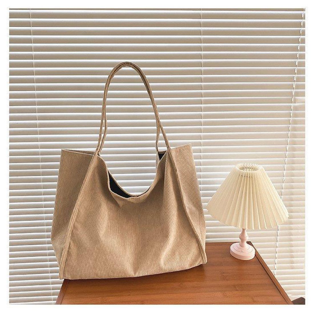 ZEUOPQ Schultertasche Damen Cord Groß Umhängetasche günstig online kaufen