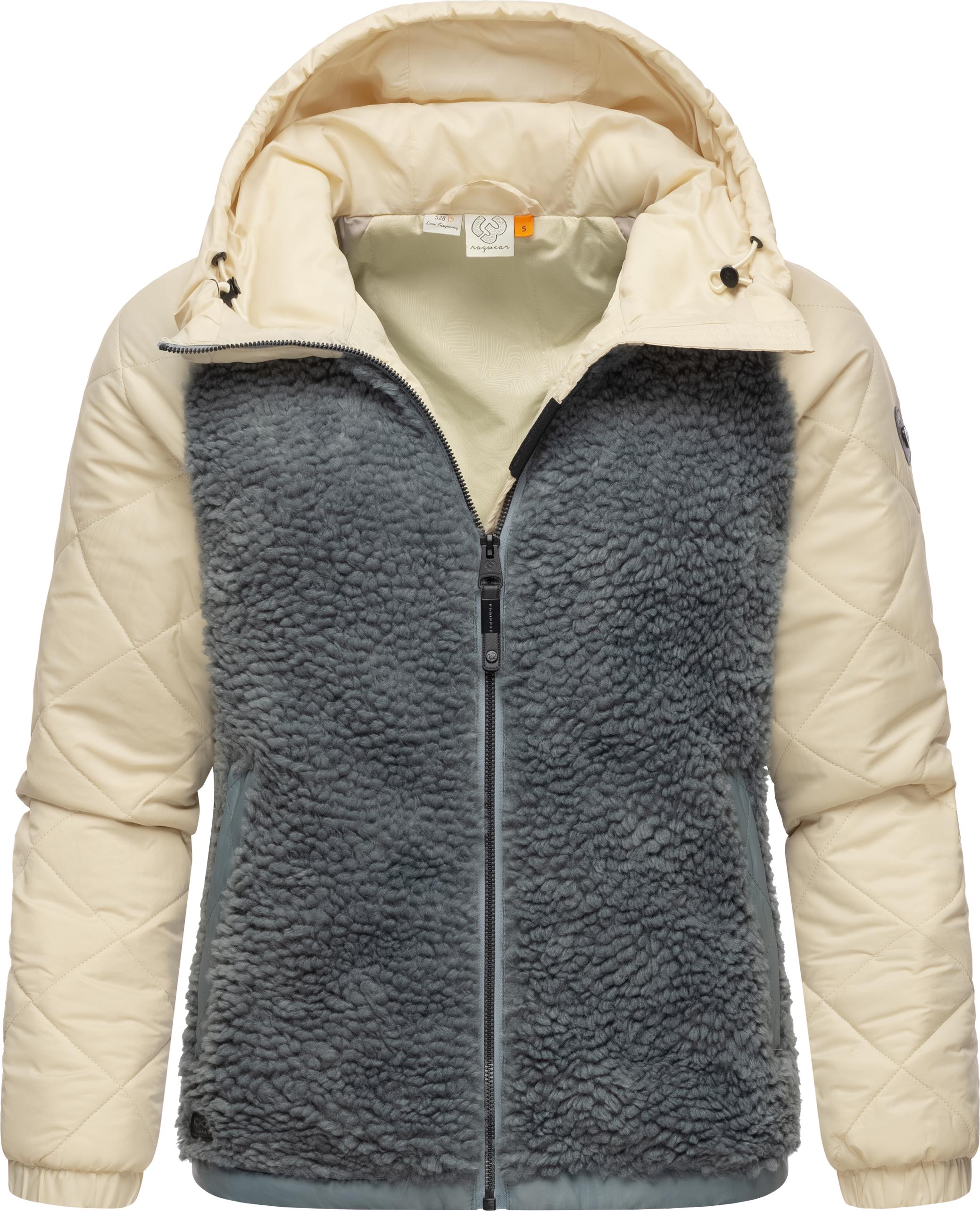 Ragwear Outdoorjacke "Leeloo", mit Kapuze, Damen Übergangsjacke aus Teddyfl günstig online kaufen