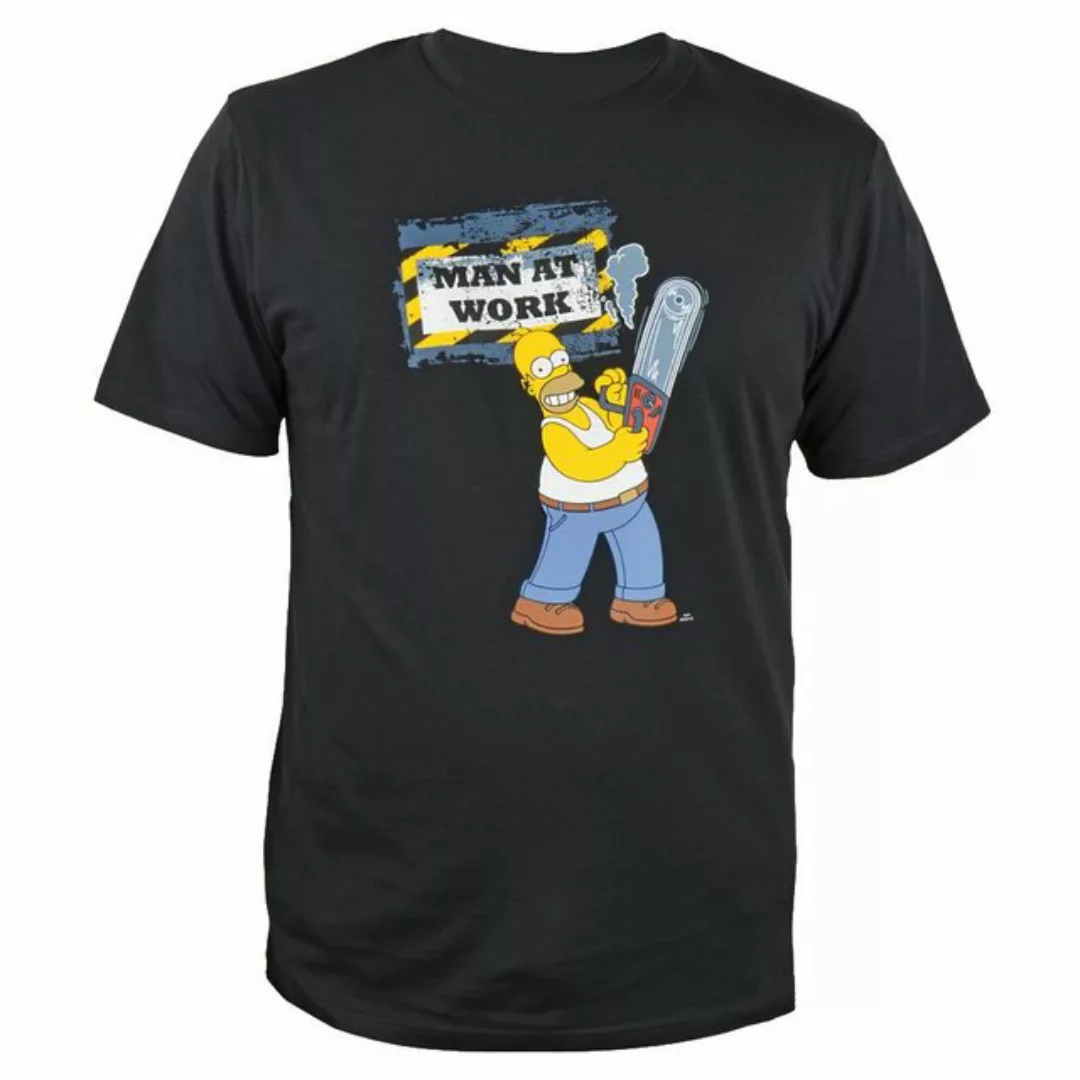 United Labels® T-Shirt Homer Simpson Man at Work - The Simpsons günstig online kaufen