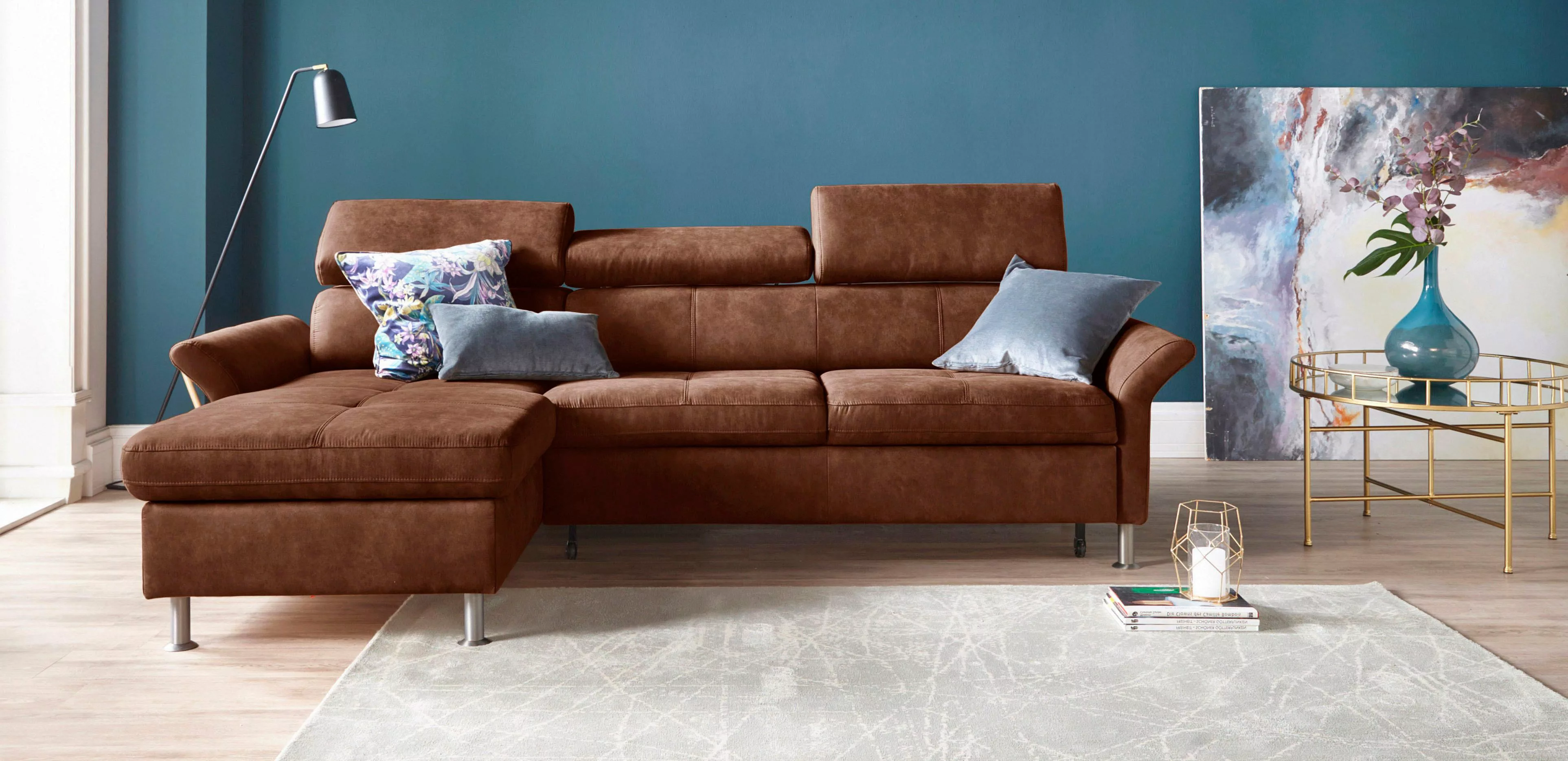 exxpo - sofa fashion Ecksofa "Maretto, bequem und komfortabel, L-Form", ink günstig online kaufen