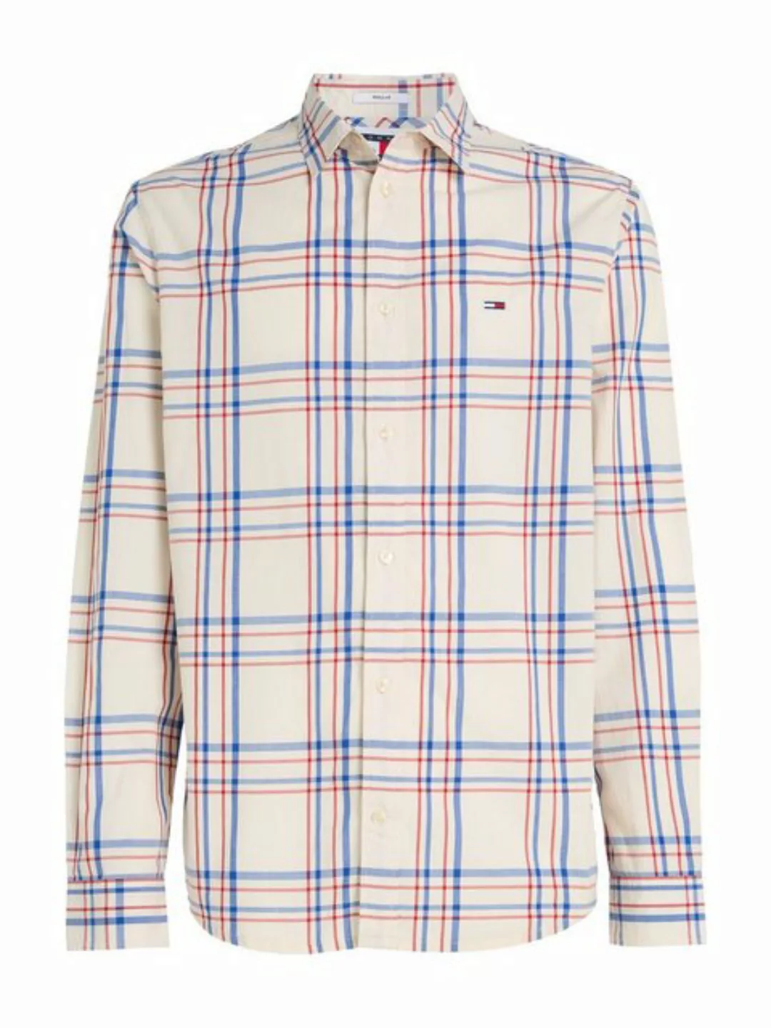 Tommy Jeans Langarmhemd TJM REG POPLIN CHECK SHIRT günstig online kaufen