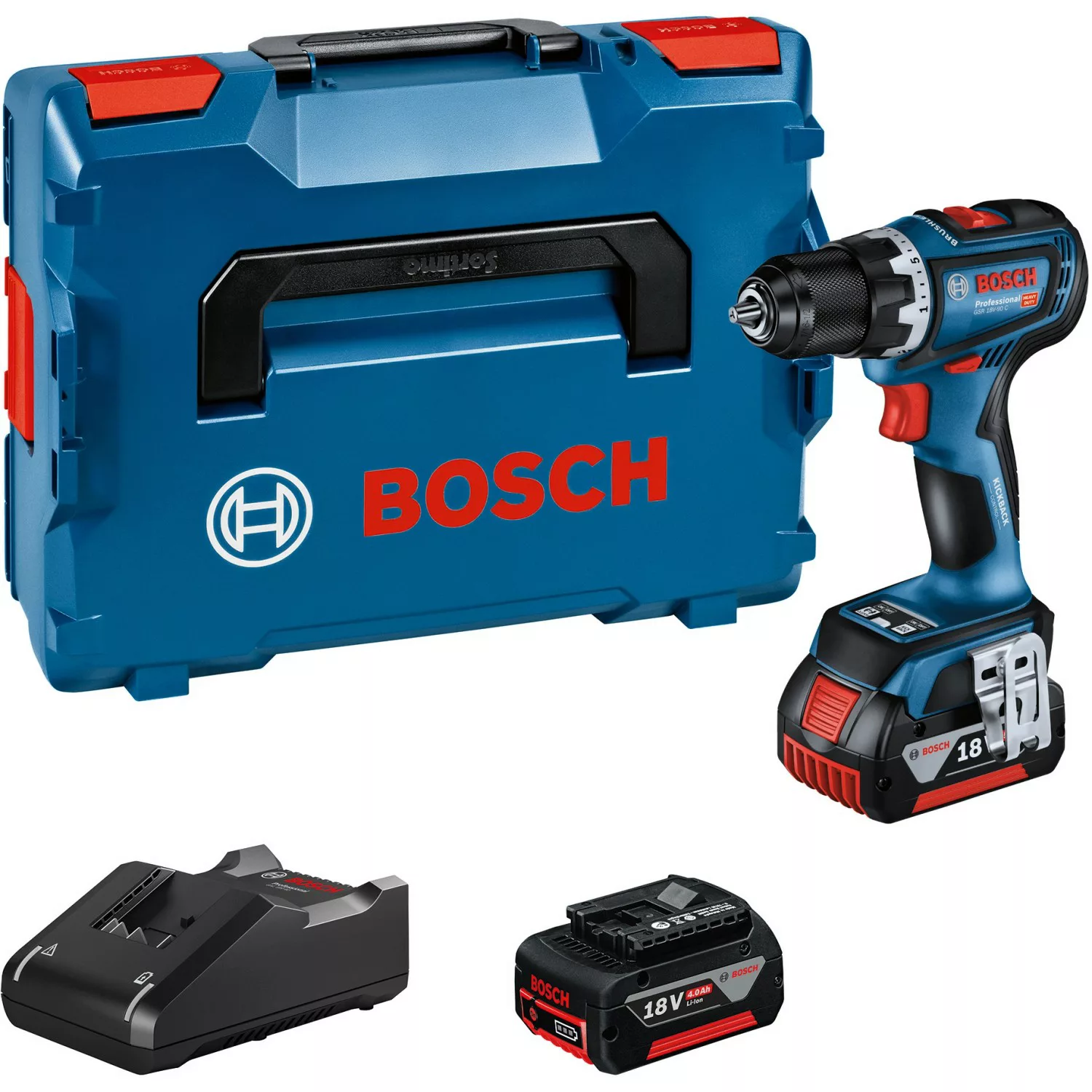 Bosch Professional 18 V Akku-Bohrschrauber GSR 18V-90 C inkl. 5 Ah Akkus günstig online kaufen