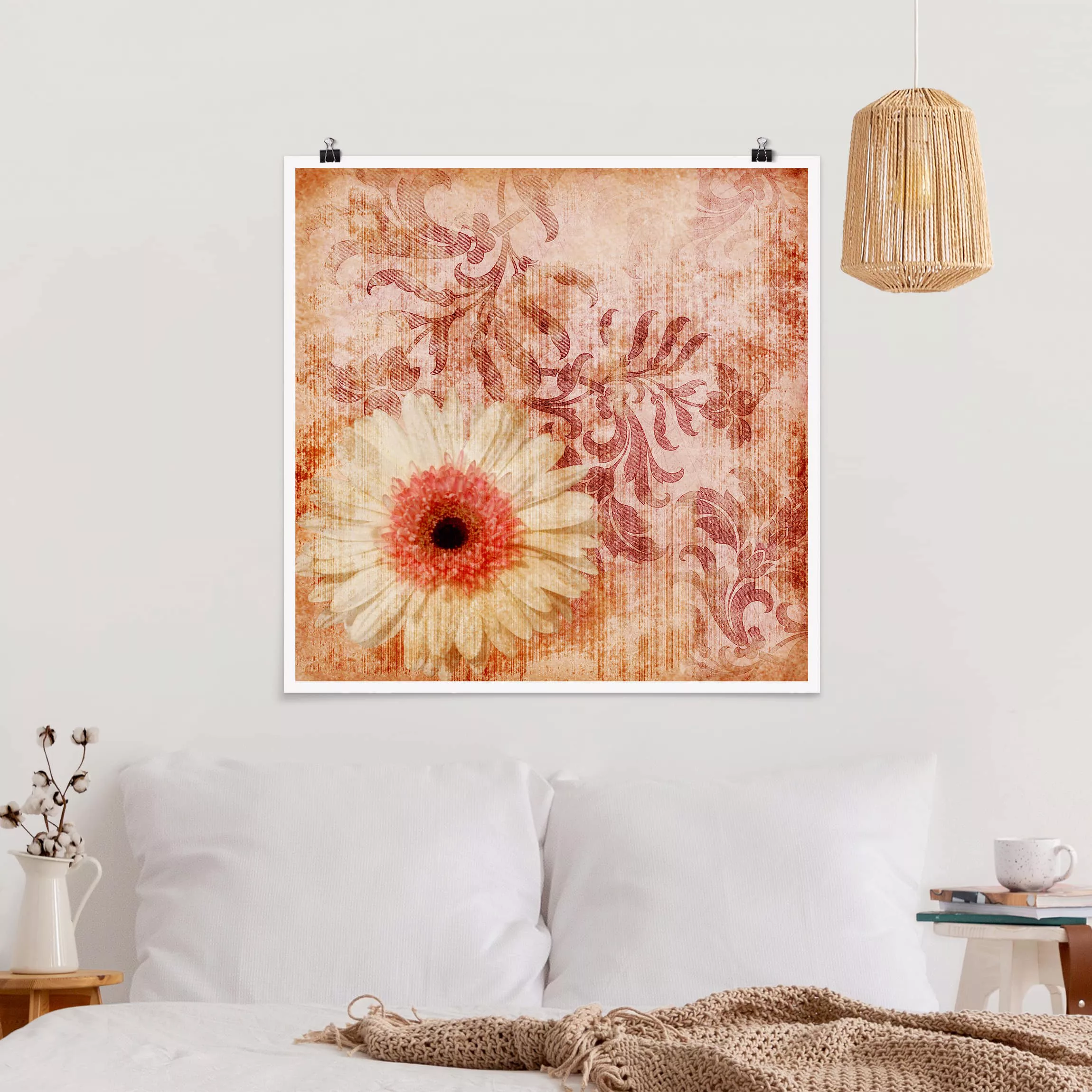 Poster Blumen - Quadrat Forgotten Beauties I günstig online kaufen