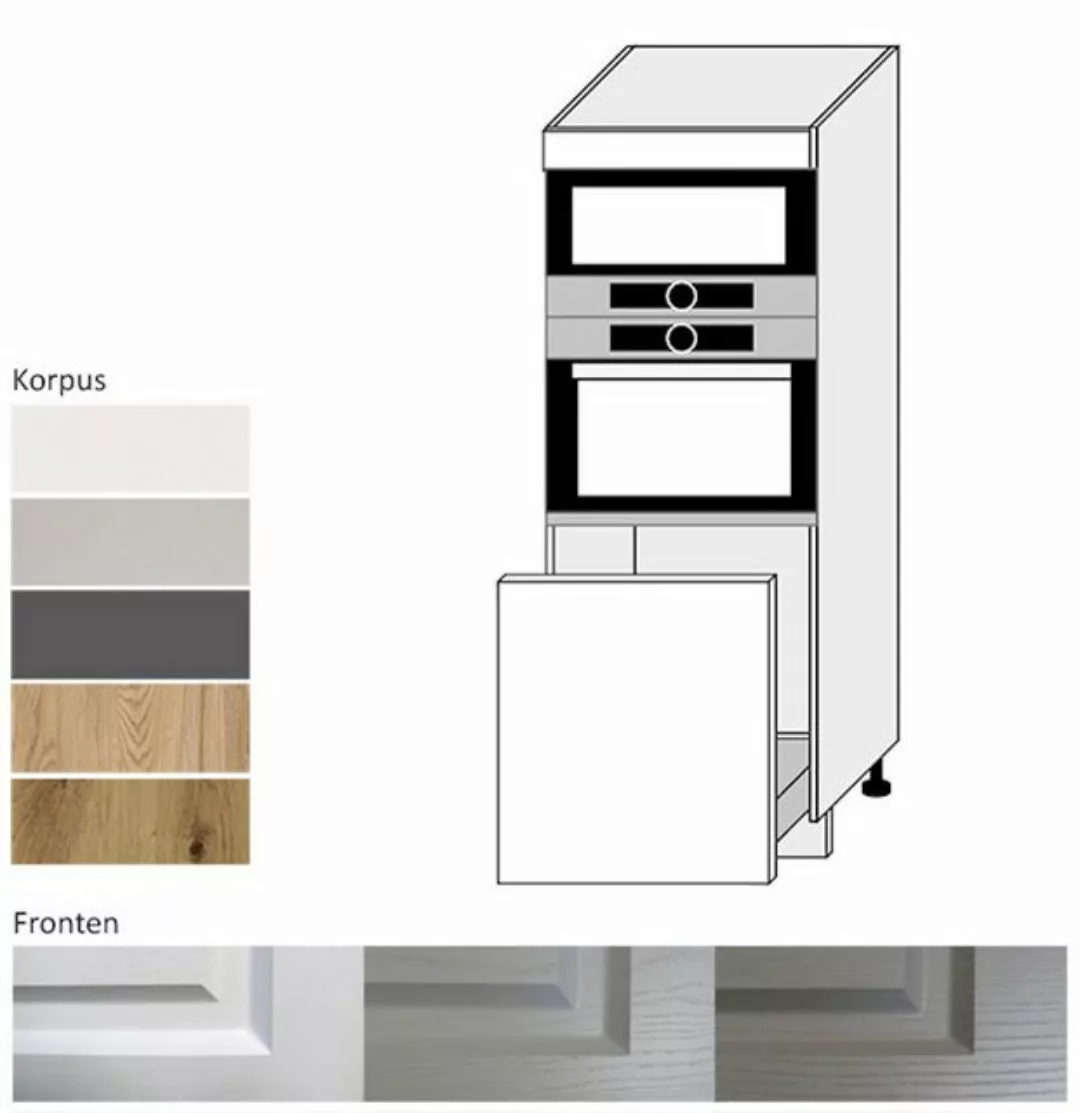Feldmann-Wohnen Backofenumbauschrank Elbing (Elbing, 1-St) 60cm Front- & Ko günstig online kaufen