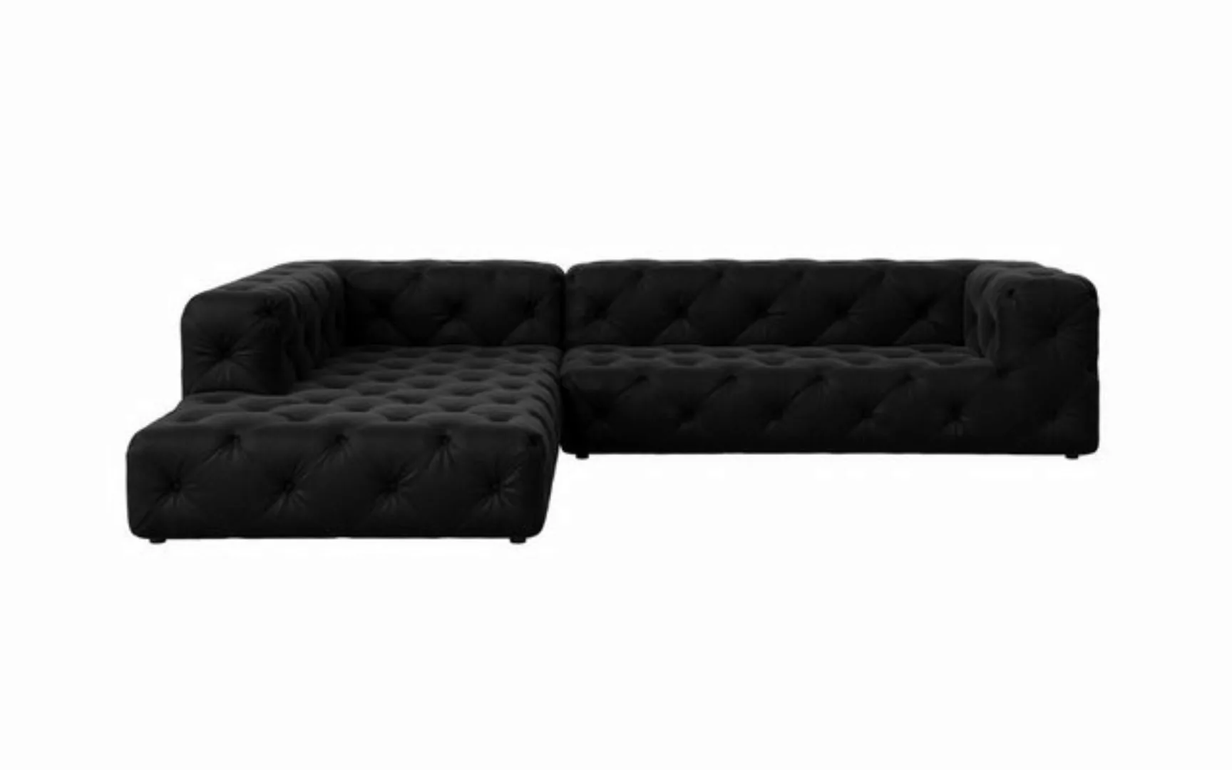 Places of Style Ecksofa FOLLINA, L-Form, mit klassischer Chesterfield-Knopf günstig online kaufen