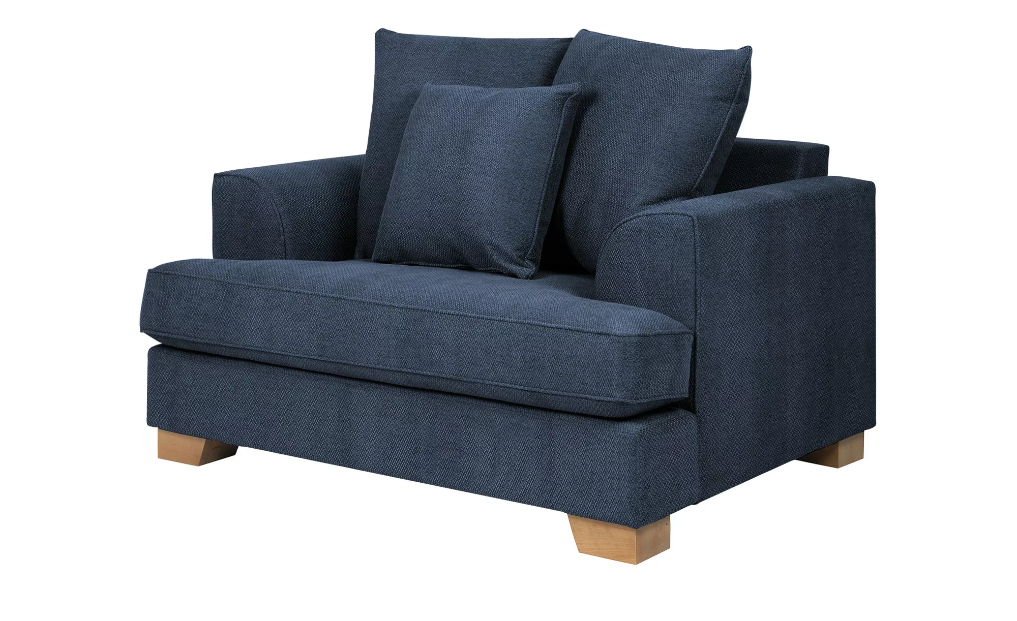 SOHO Sessel  Franka ¦ blau ¦ Maße (cm): B: 136 H: 87 T: 103 Polstermöbel > günstig online kaufen