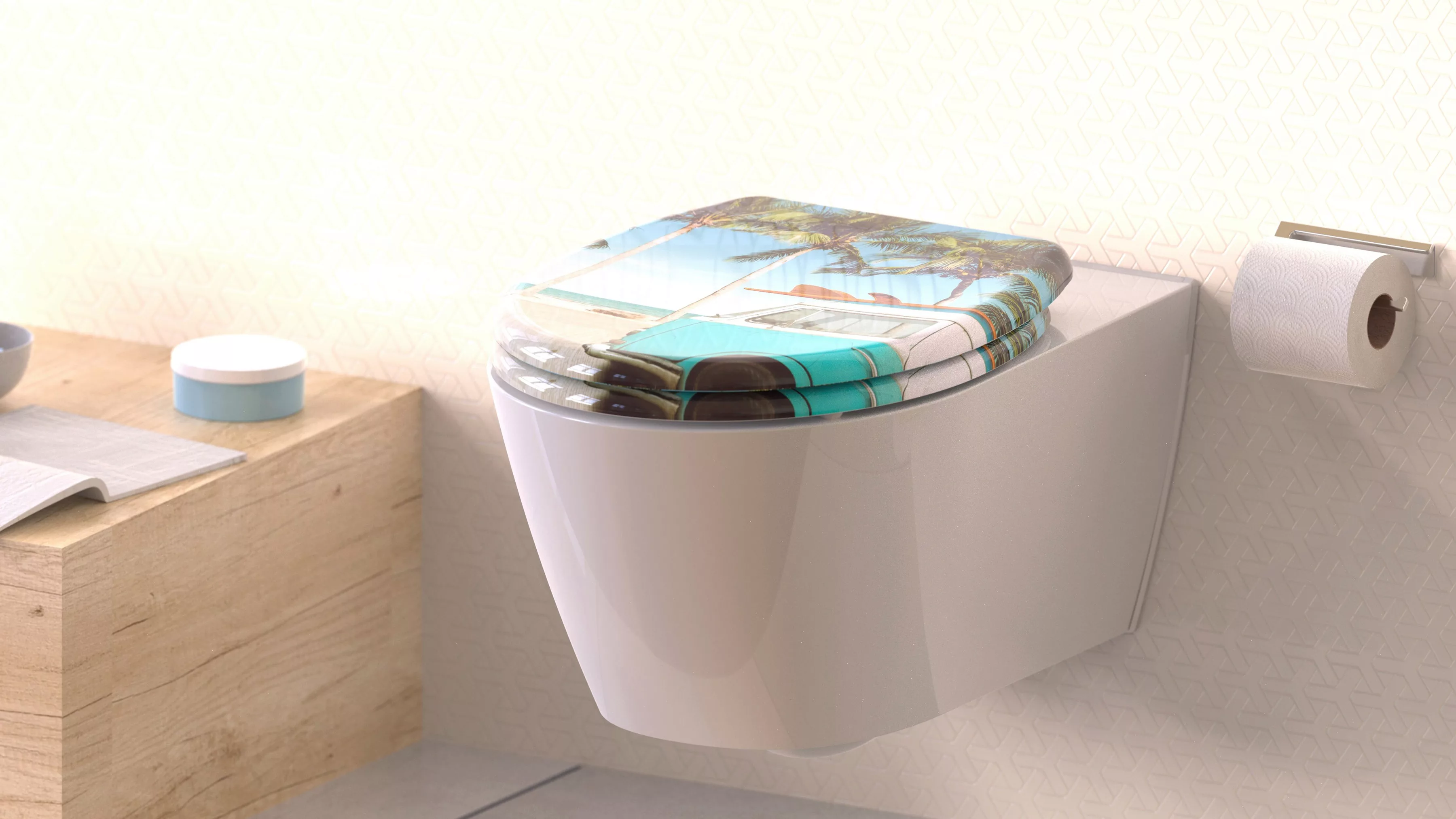 welltime WC-Sitz »Bulli«, abnehmbar, Absenkautomatik, bruchsicher, kratzfes günstig online kaufen