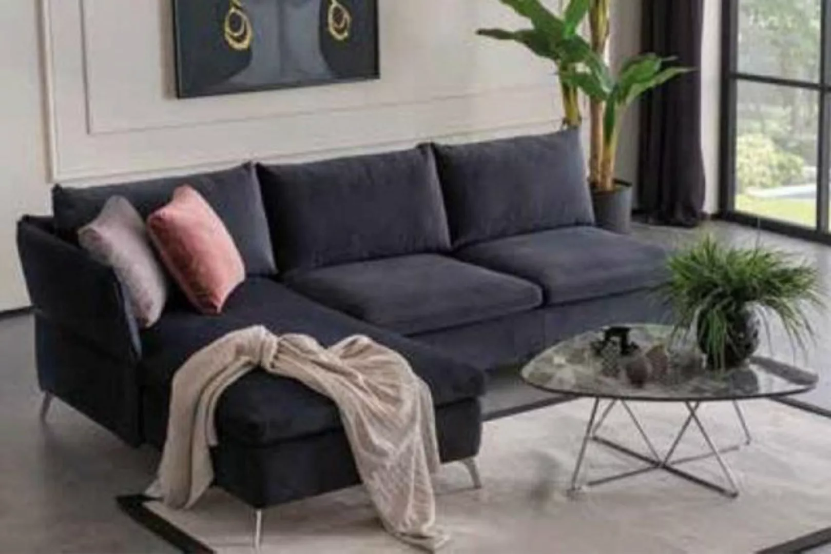 JVmoebel Ecksofa, Ecksofa L Form Sofa Sofas Wohnzimmer Modern Stoff Design günstig online kaufen