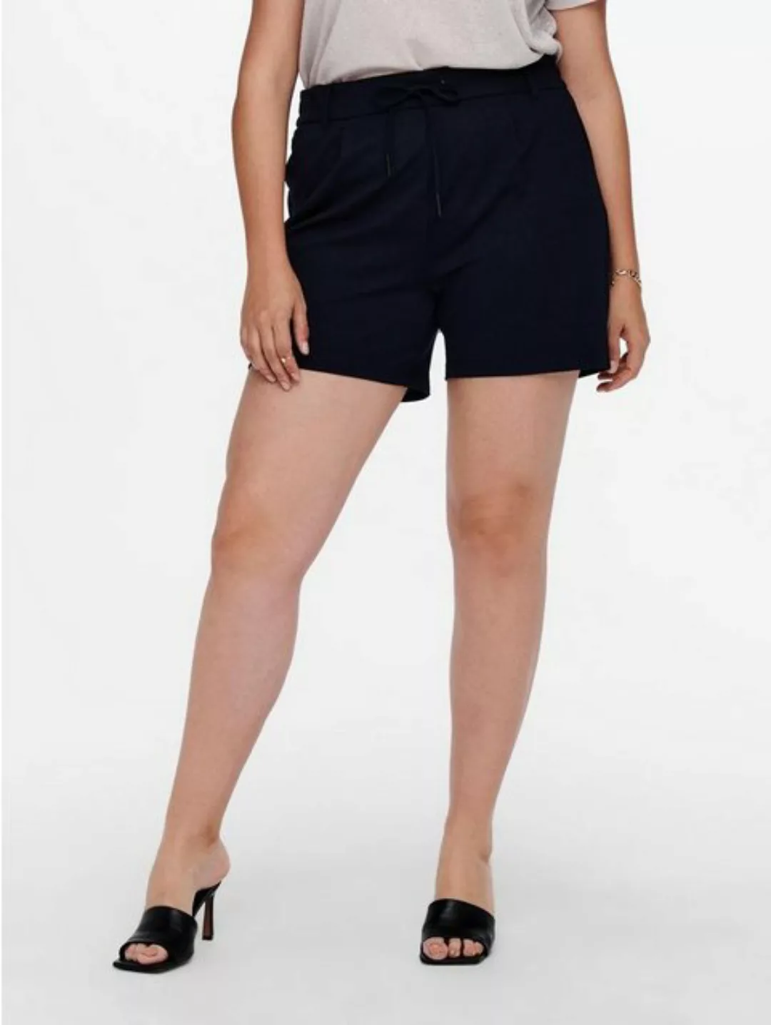 ONLY CARMAKOMA Shorts Kurze Stoff Hose Stretch Bermuda Shorts in Übergröße günstig online kaufen