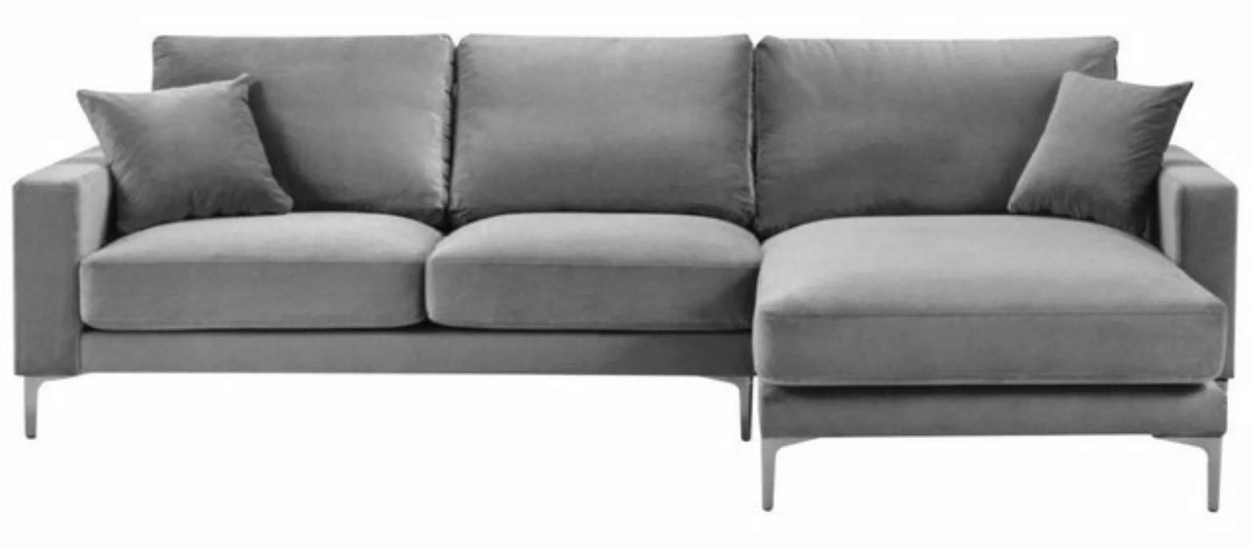 JVmoebel Ecksofa, Wohnzimmer Ecksofa Grau xxl Big Kreative Möbel Textill St günstig online kaufen