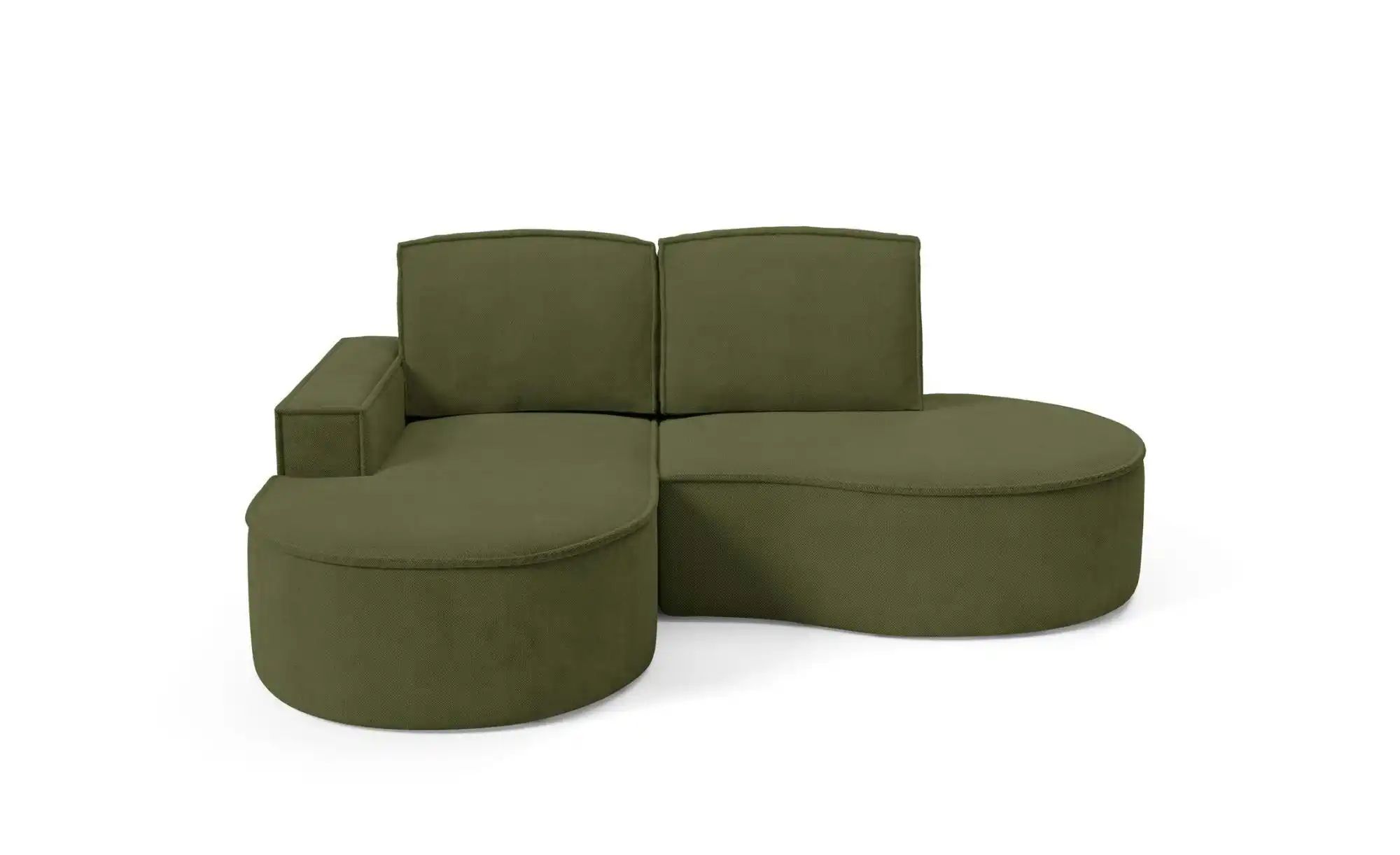 Ecksofa  Flow ¦ grün ¦ Maße (cm): B: 210 H: 88 Polstermöbel > Sofas > Eckso günstig online kaufen