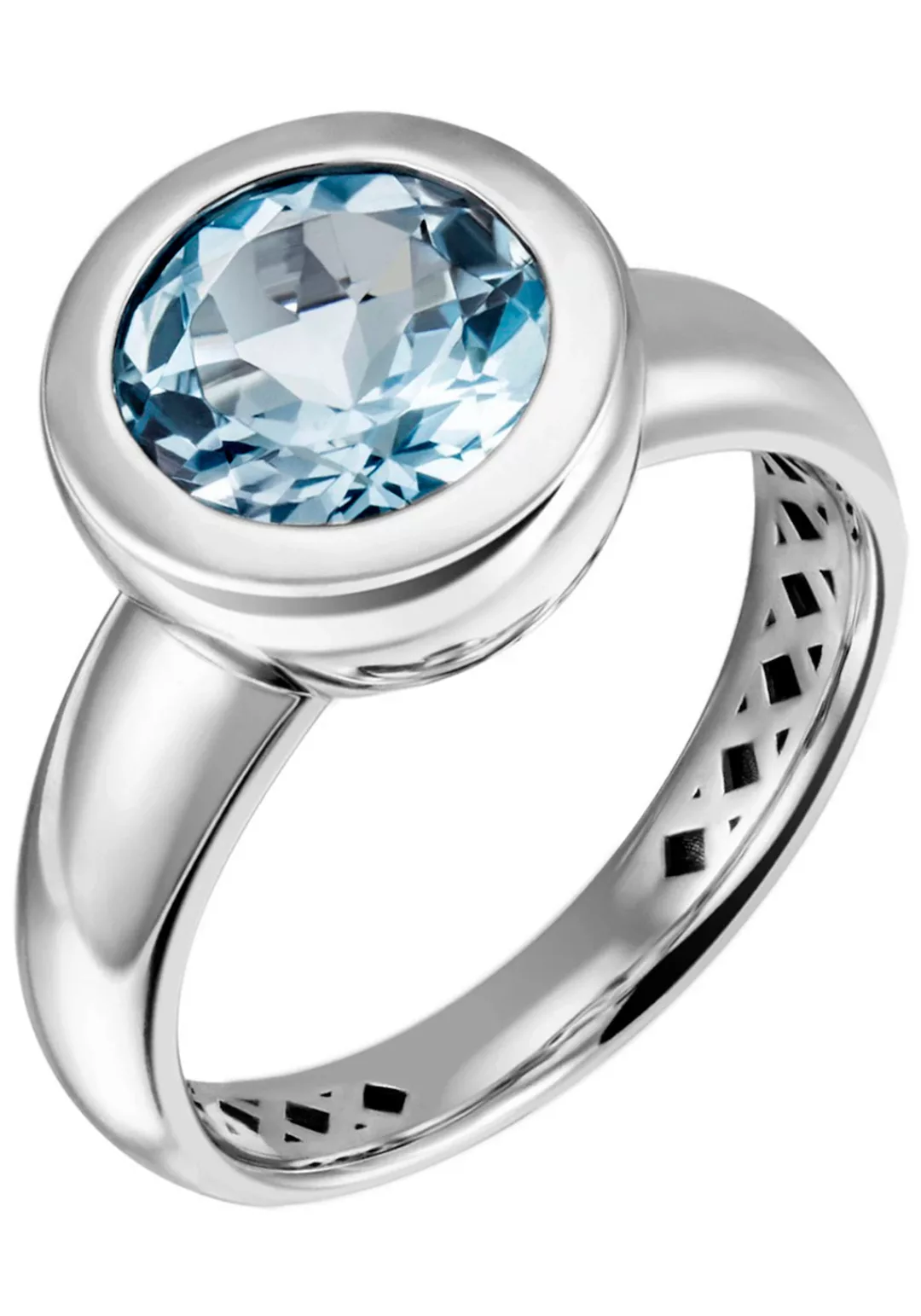 JOBO Fingerring, 925 Silber mit Blautopas günstig online kaufen