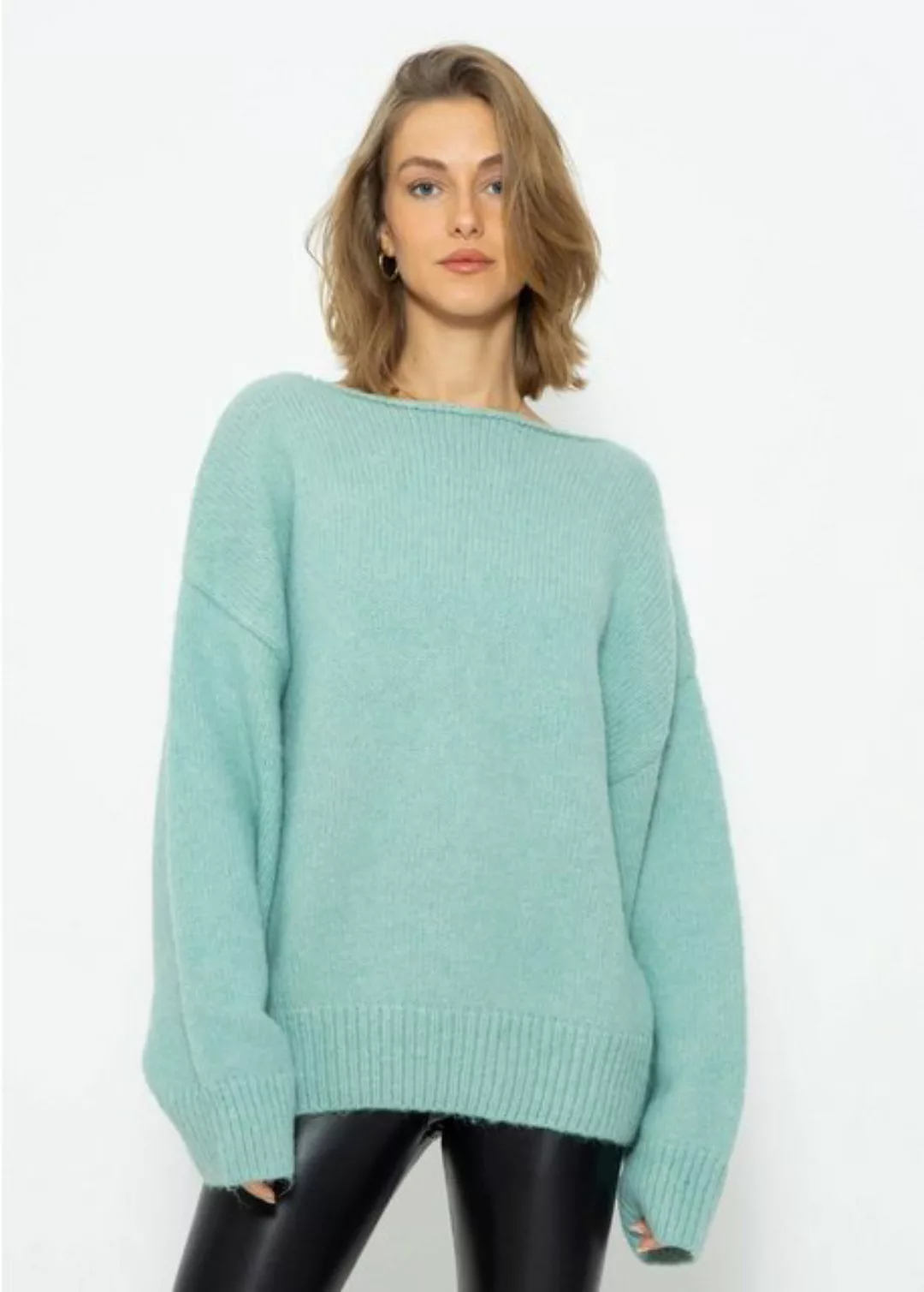 SASSYCLASSY Strickpullover Flauschiger Overisze Pullover Softer Oversize Pu günstig online kaufen