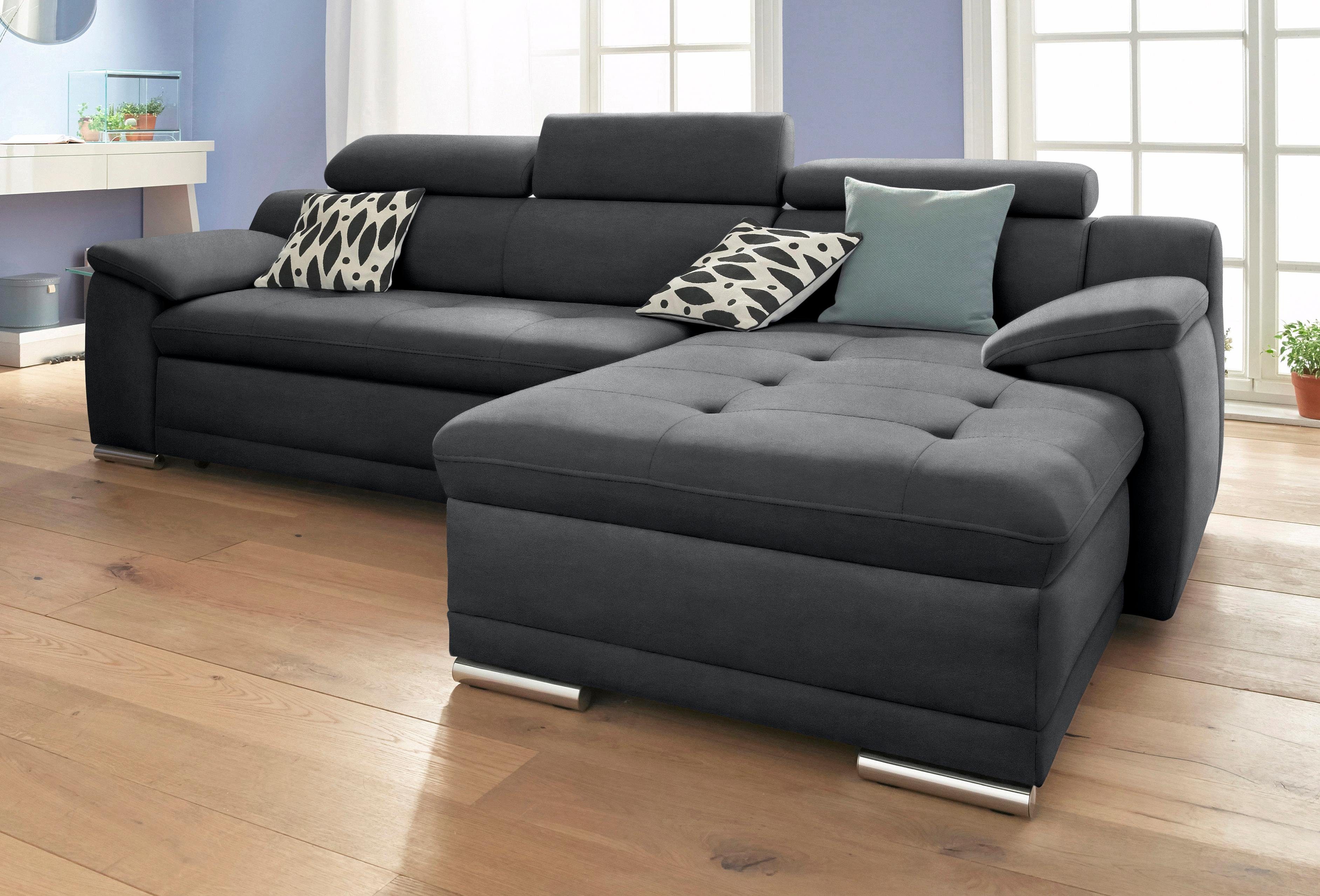 sit&more Ecksofa "Andiamo L-Form", wahlweise mit Bettfunktion, inklusive Ko günstig online kaufen