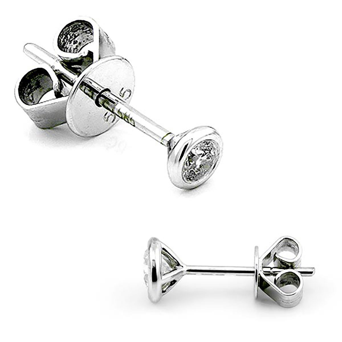 Stella-Jewellery Paar Ohrstecker 585er Weißgold Diamanten günstig online kaufen