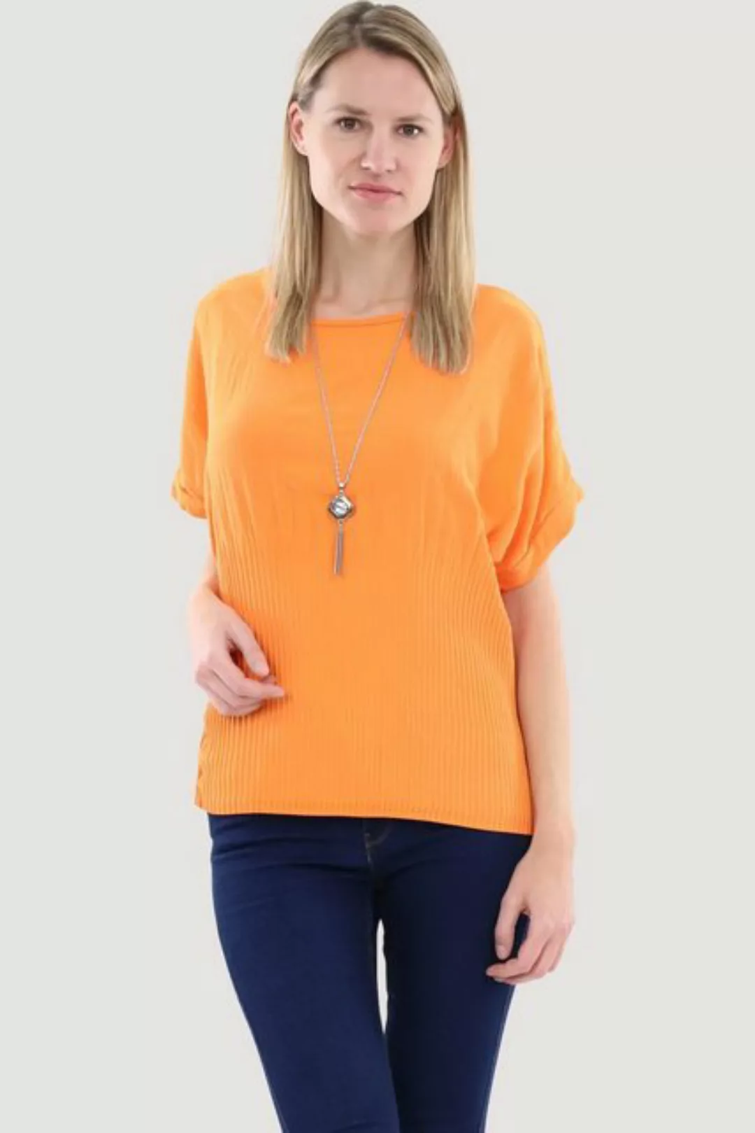 malito more than fashion Schlupfbluse 1144 Bluse mit Halskette günstig online kaufen