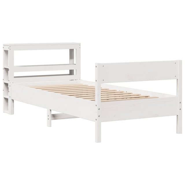 vidaXL Bett Massivholzbett ohne Matratze Weiß 90x190 cm Kiefernholz günstig online kaufen