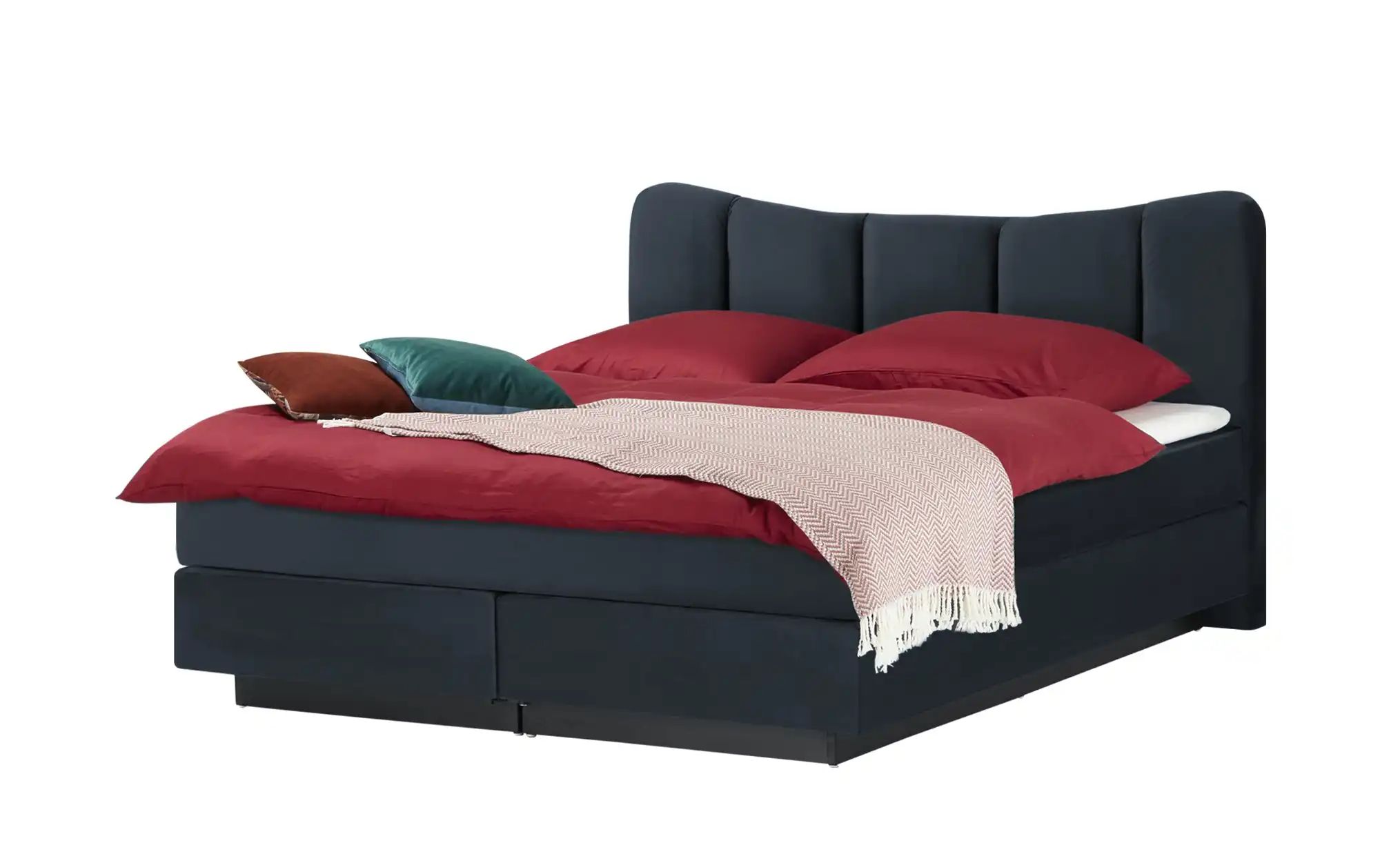 Boxspringbett  Dalur ¦ blau ¦ Maße (cm): B: 200 H: 110 Betten > Boxspringbe günstig online kaufen