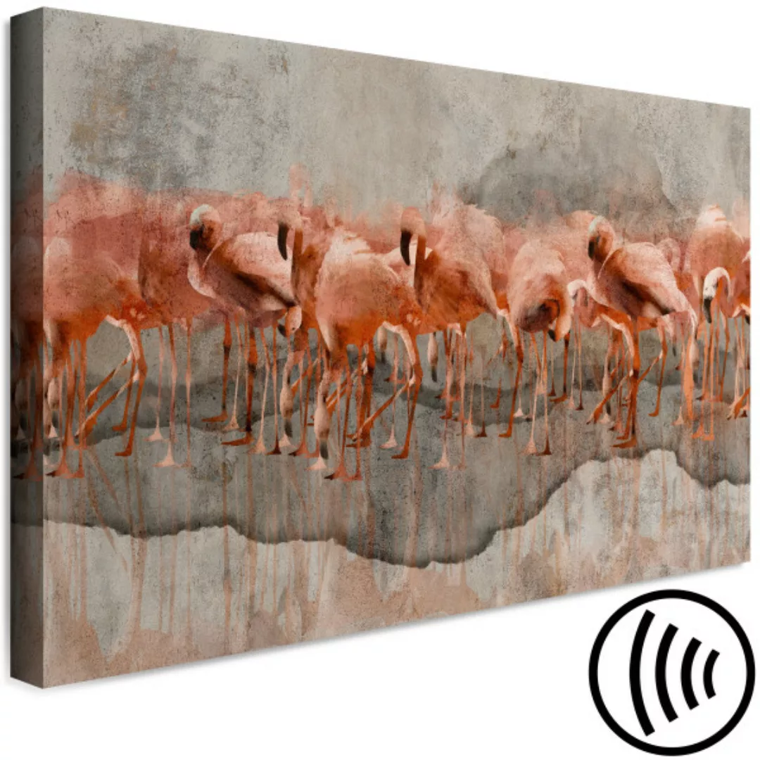 Wandbild Flamingo Lake (1 Part) Wide XXL günstig online kaufen