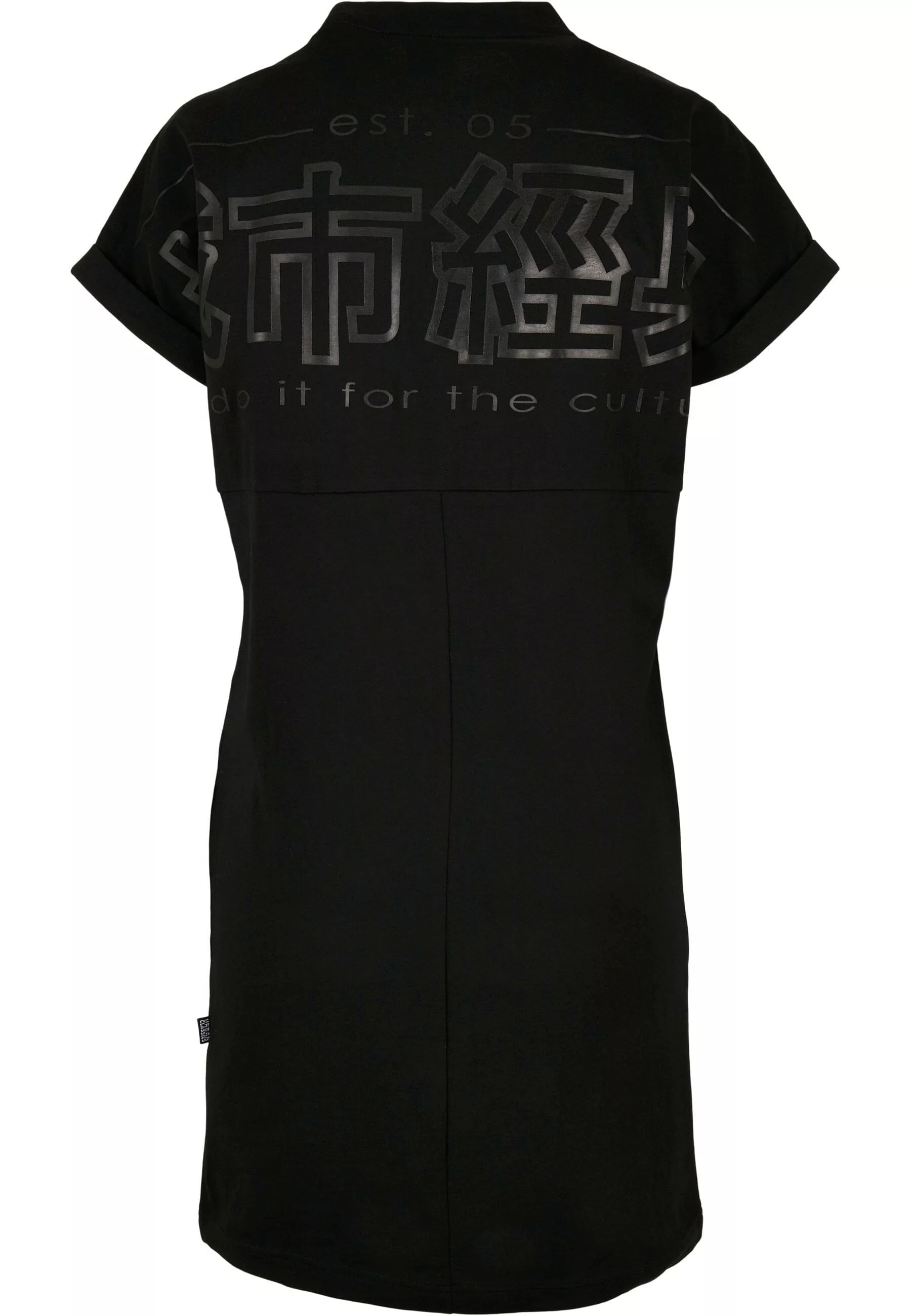 URBAN CLASSICS Shirtkleid "Urban Classics Damen Ladies Cut On Sleeve Printe günstig online kaufen