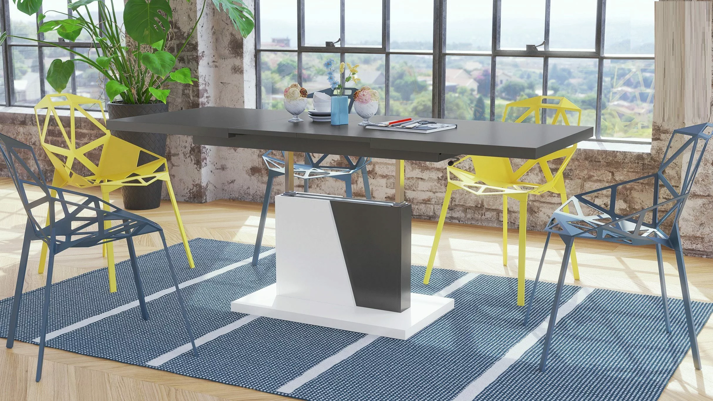 Mazzoni Couchtisch Grand Noir Anthrazit Grau günstig online kaufen