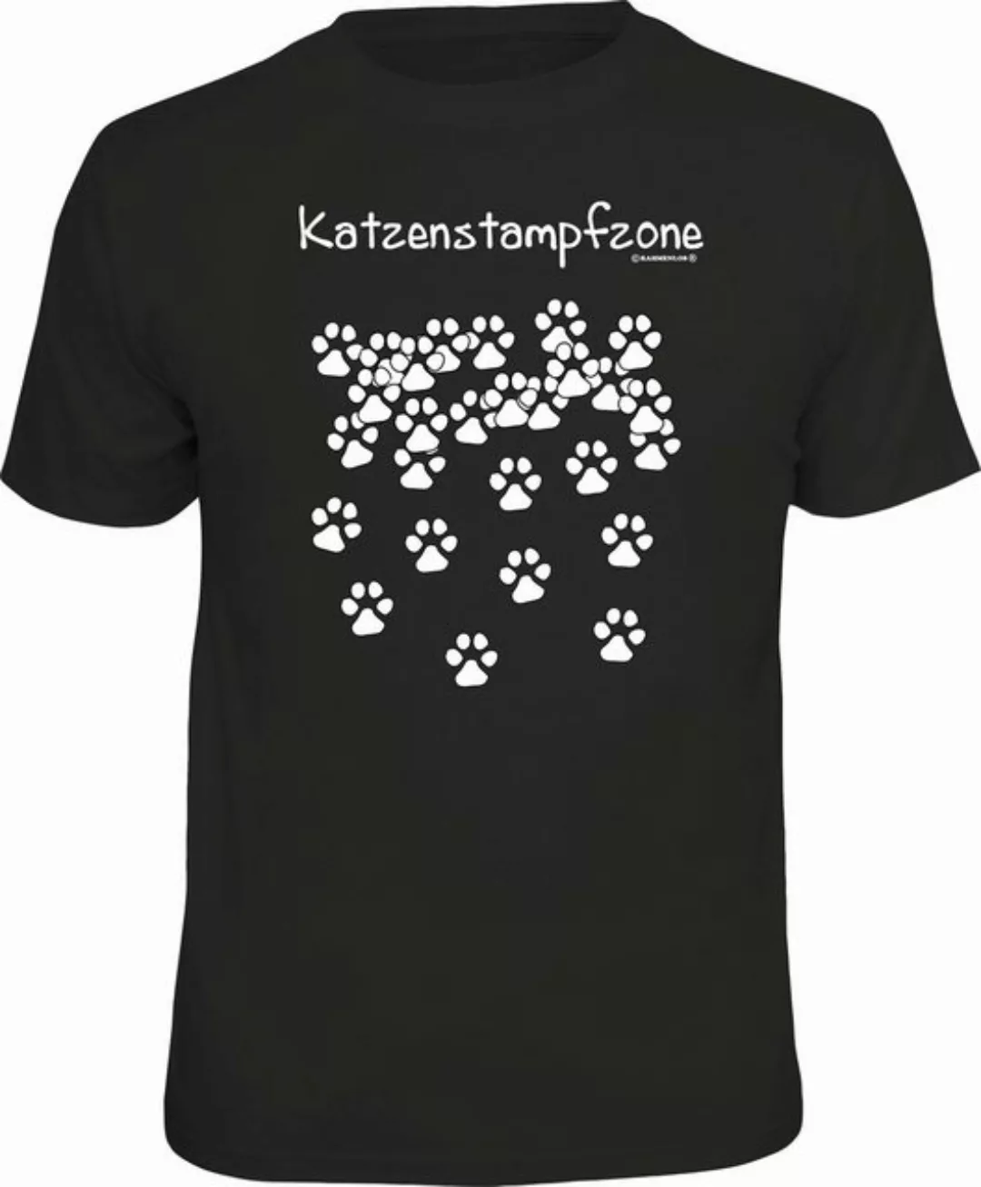 RAHMENLOS® T-Shirt für Katzenfreunde: Katzenstampfzone günstig online kaufen