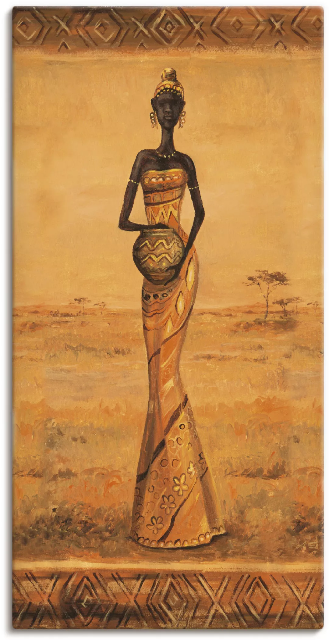 Artland Wandbild "Afrikanische Eleganz III", Frau, (1 St.), als Alubild, Ou günstig online kaufen