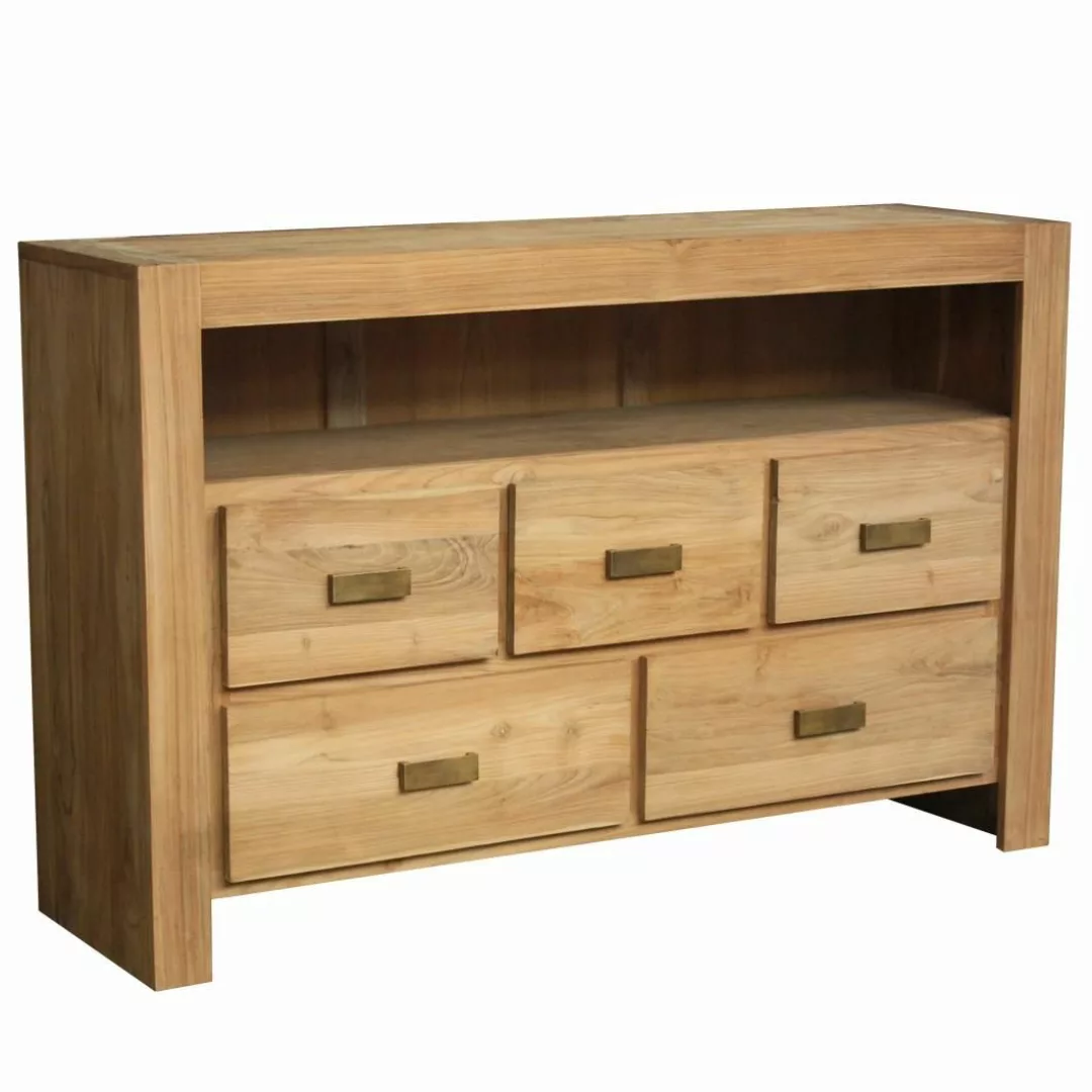 Sideboard Hagsfor Teak Massivholz günstig online kaufen