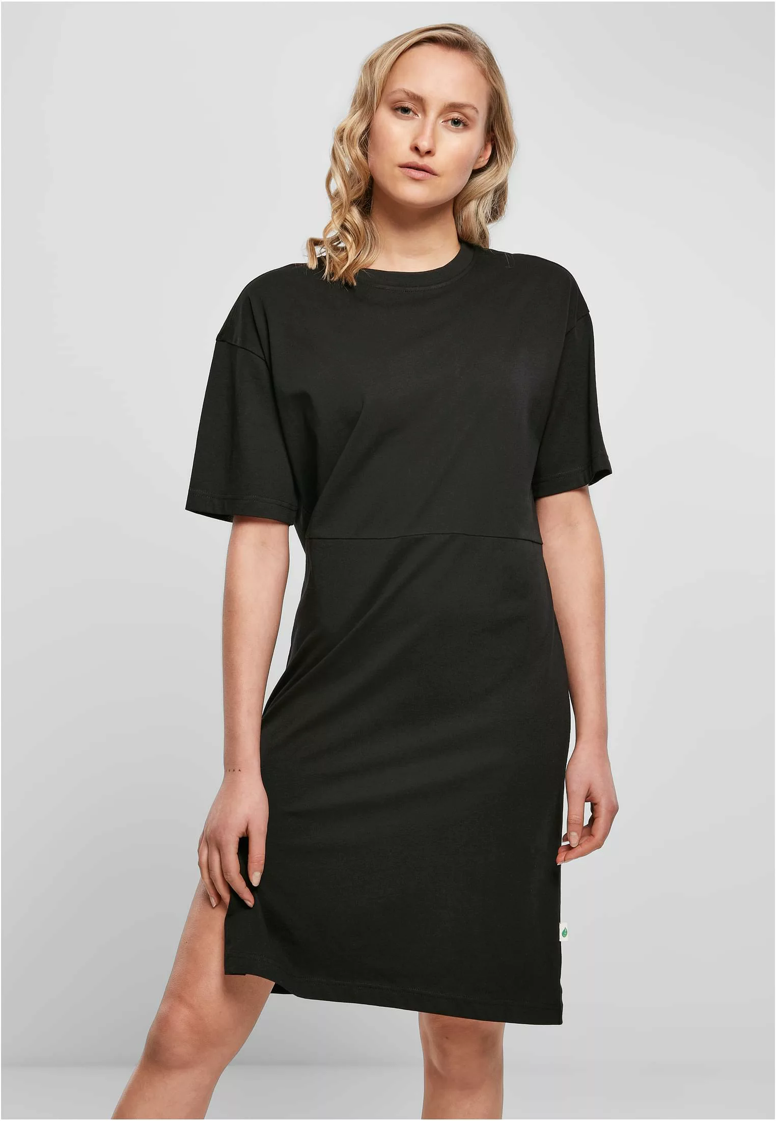 URBAN CLASSICS Jerseykleid "Damen Ladies Organic Oversized Slit Tee Dress", günstig online kaufen