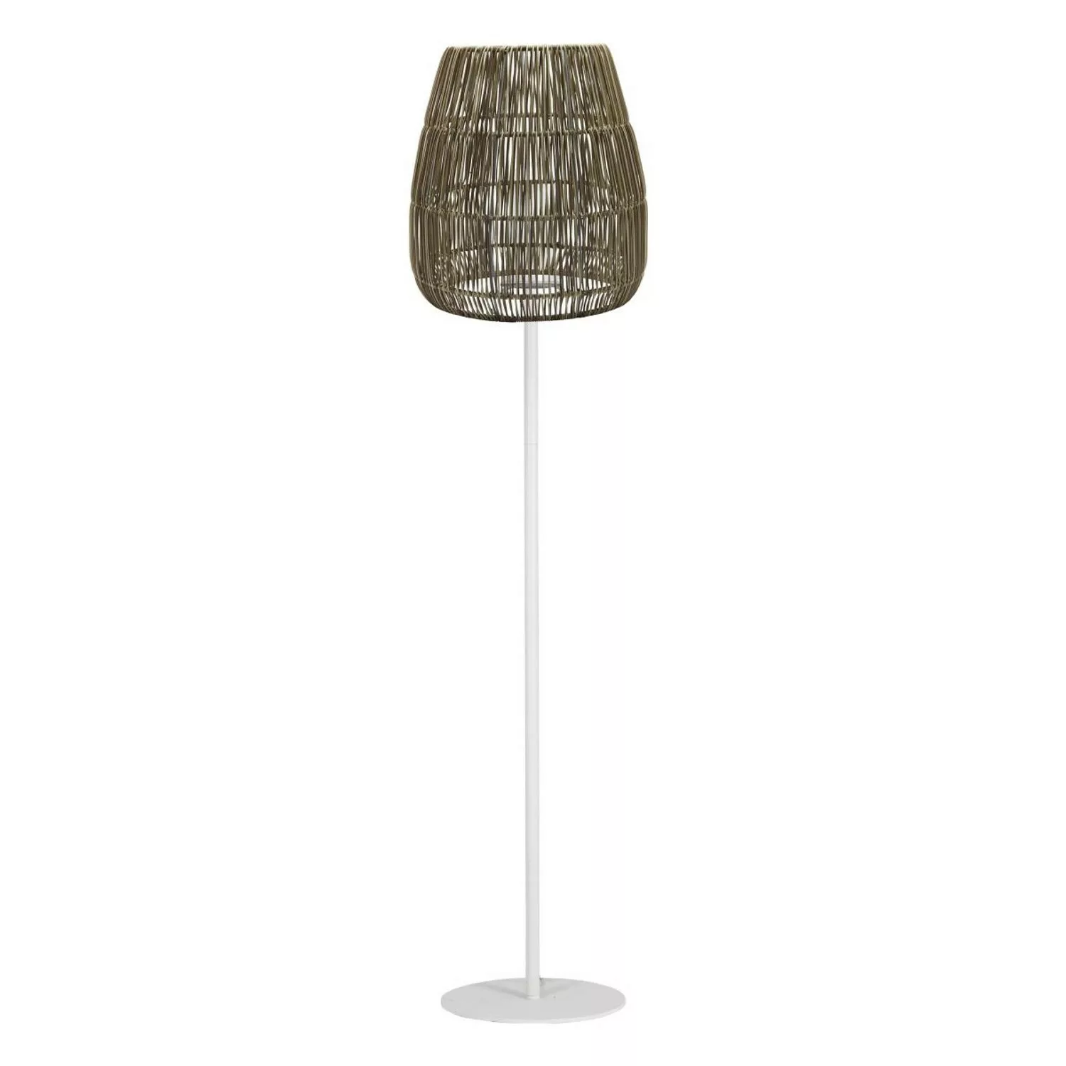 PR Home Agnar Saigon Terrassen Outdoor Stehlampe Weiß Rattan Beige IP44 154 günstig online kaufen