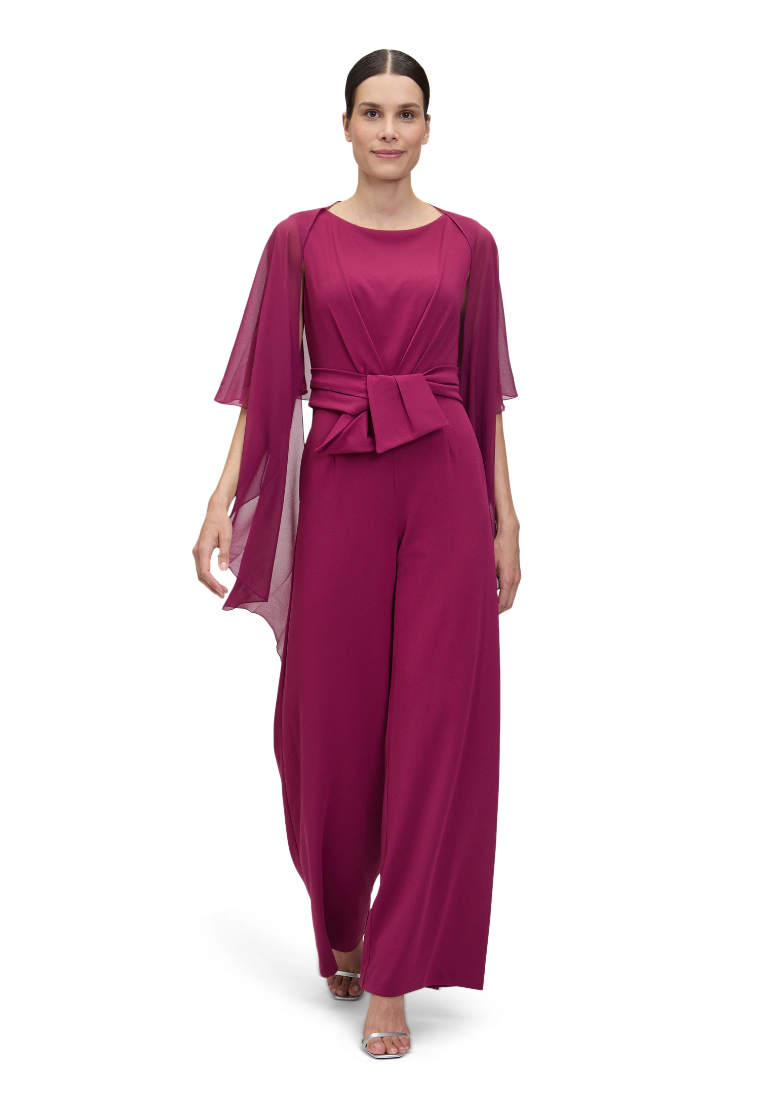 Vera Mont Multifunktionstuch "Vera Mont Damen Chiffonstola mit Volant", Nah günstig online kaufen