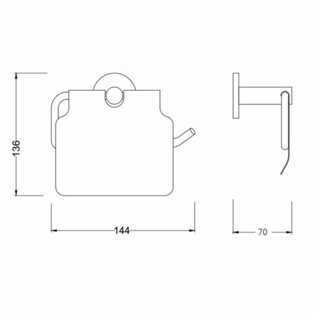 Aloni Toilettenpapierhalter CR2112-BG (1-St), Aloni Toilettenpapierrollenha günstig online kaufen