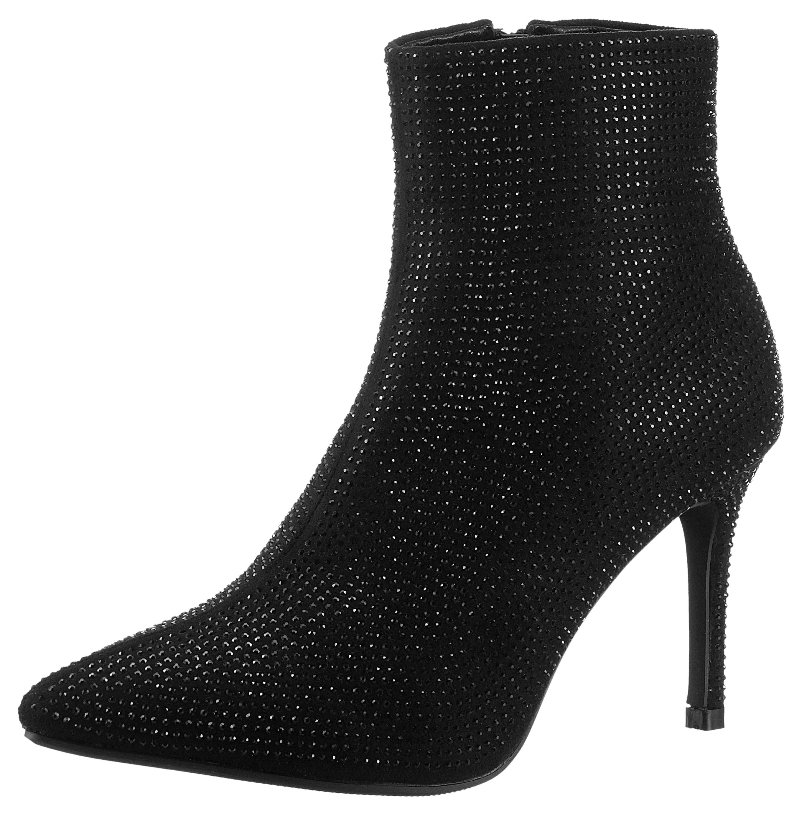 Aniston SHOES Stiefelette, Abendstiefelette mit Glitzersteinchen günstig online kaufen