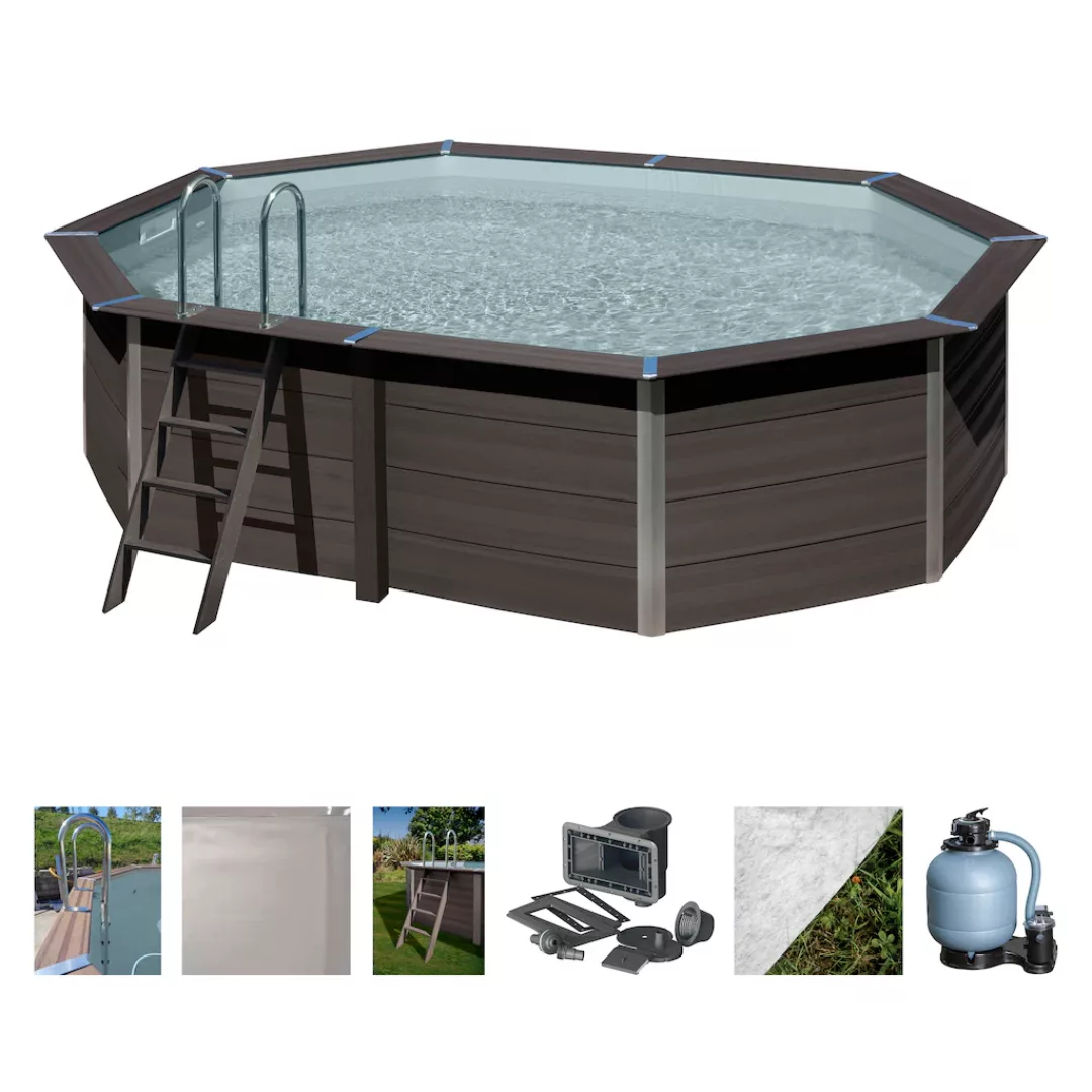 Gre Ovalpool "Avantgarde", (Set), 6-tlg., Composite Pool, BxLxH: 386x524x12 günstig online kaufen