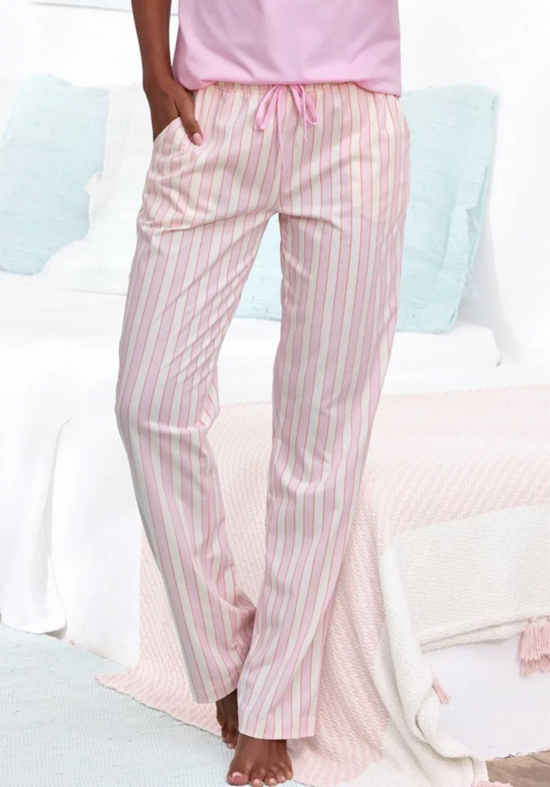 Vivance Dreams Pyjamahose, mit zartem Streifenmuster günstig online kaufen