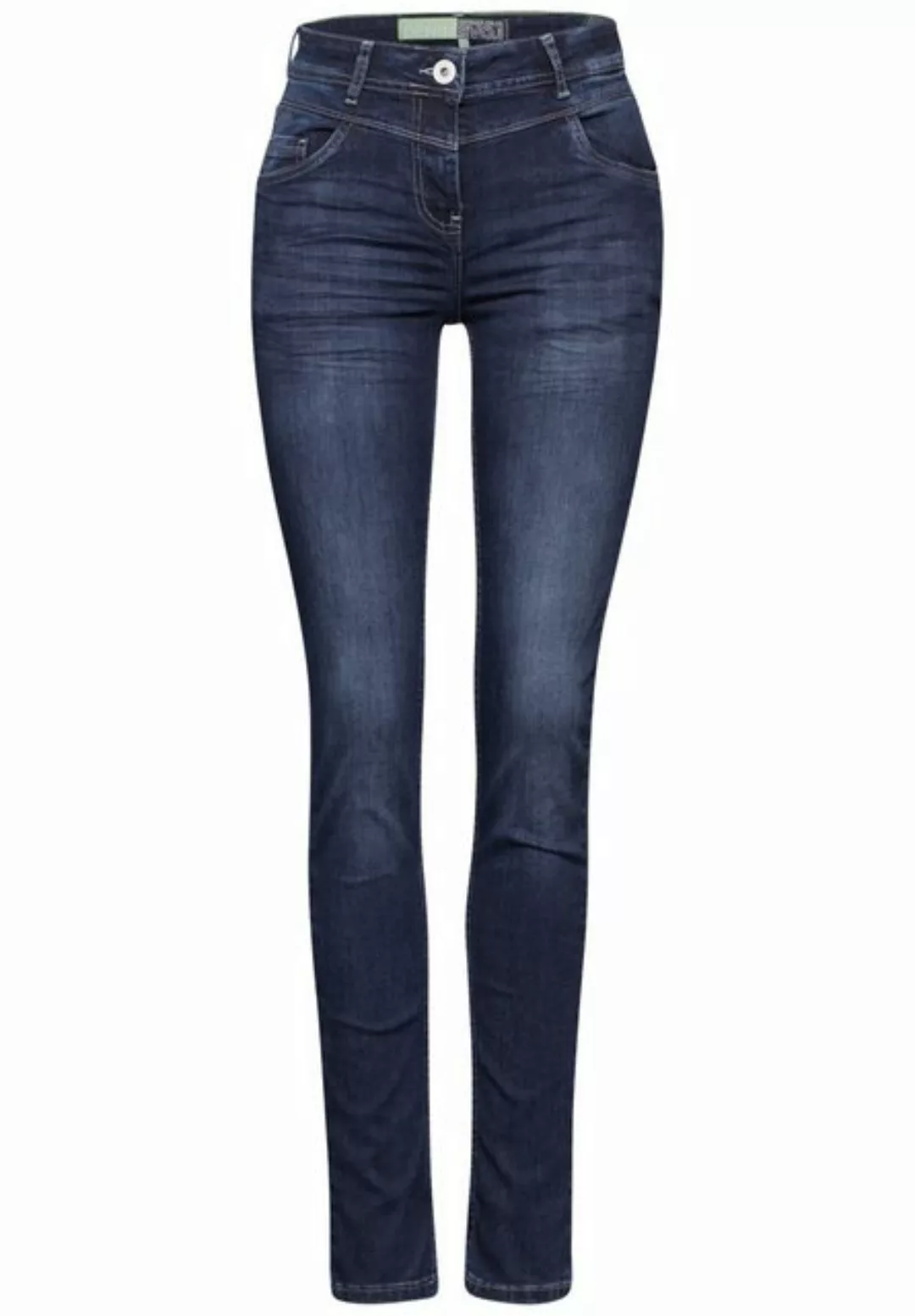 Cecil 5-Pocket-Hose Style Vicky Dark Blue günstig online kaufen