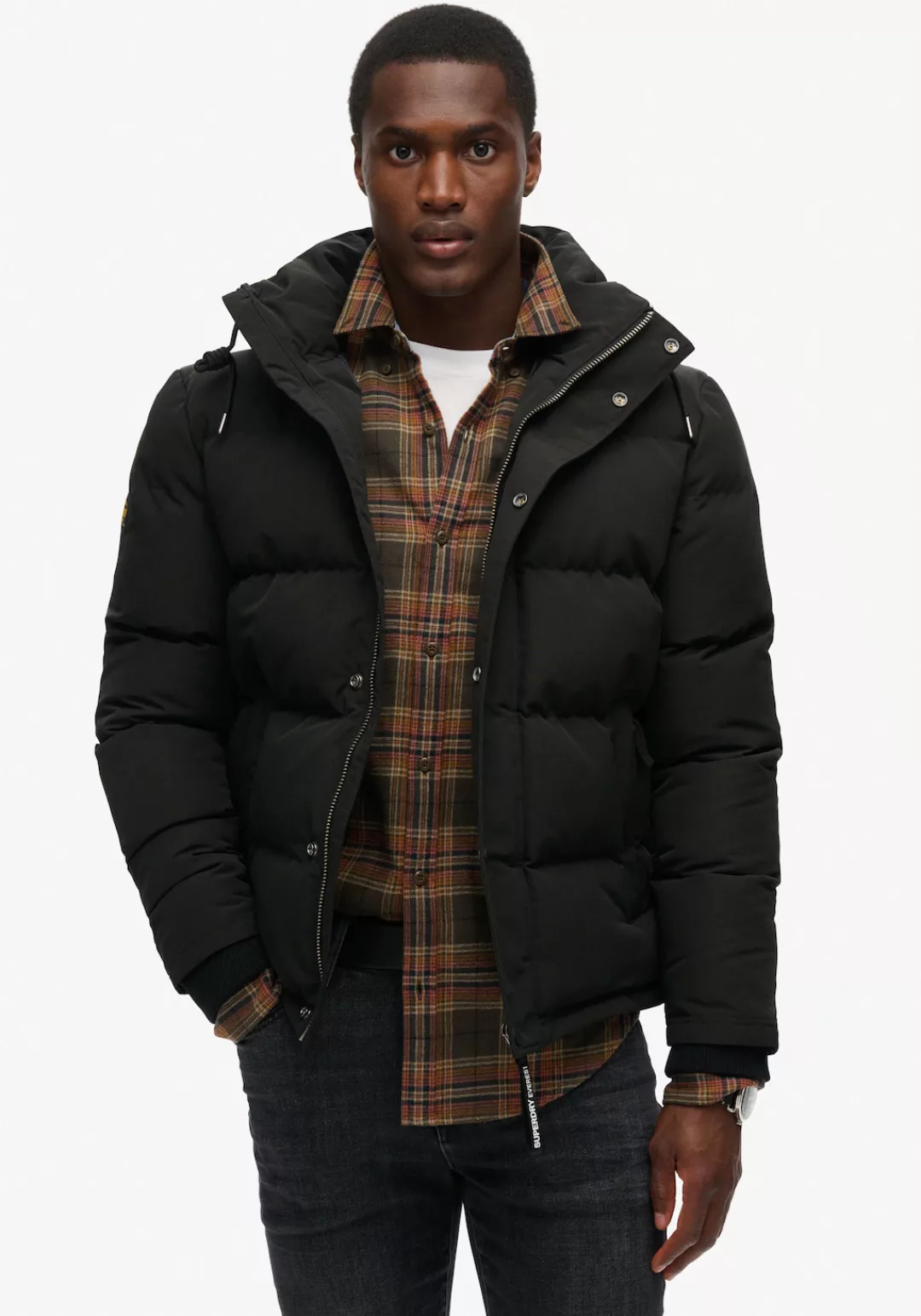 Superdry Steppjacke "Everest Hooded Puffer Jacket" günstig online kaufen