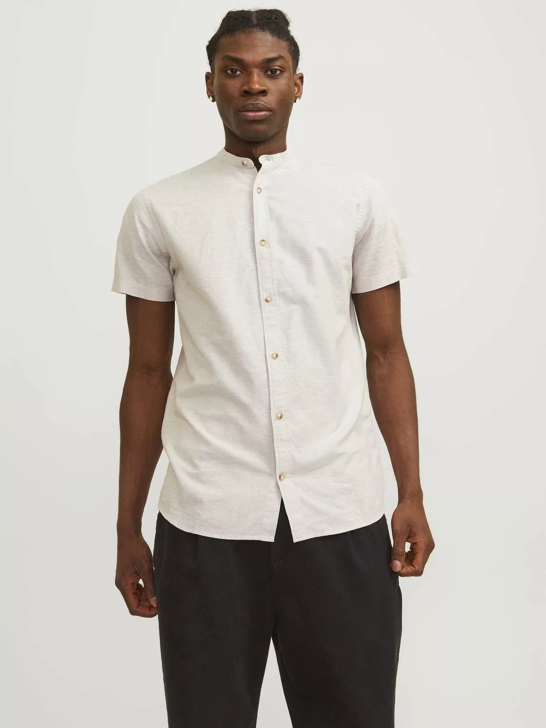 Jack & Jones Kurzarmhemd "JJESUMMER BAND LINEN BLEND SHIRT SS SN" günstig online kaufen