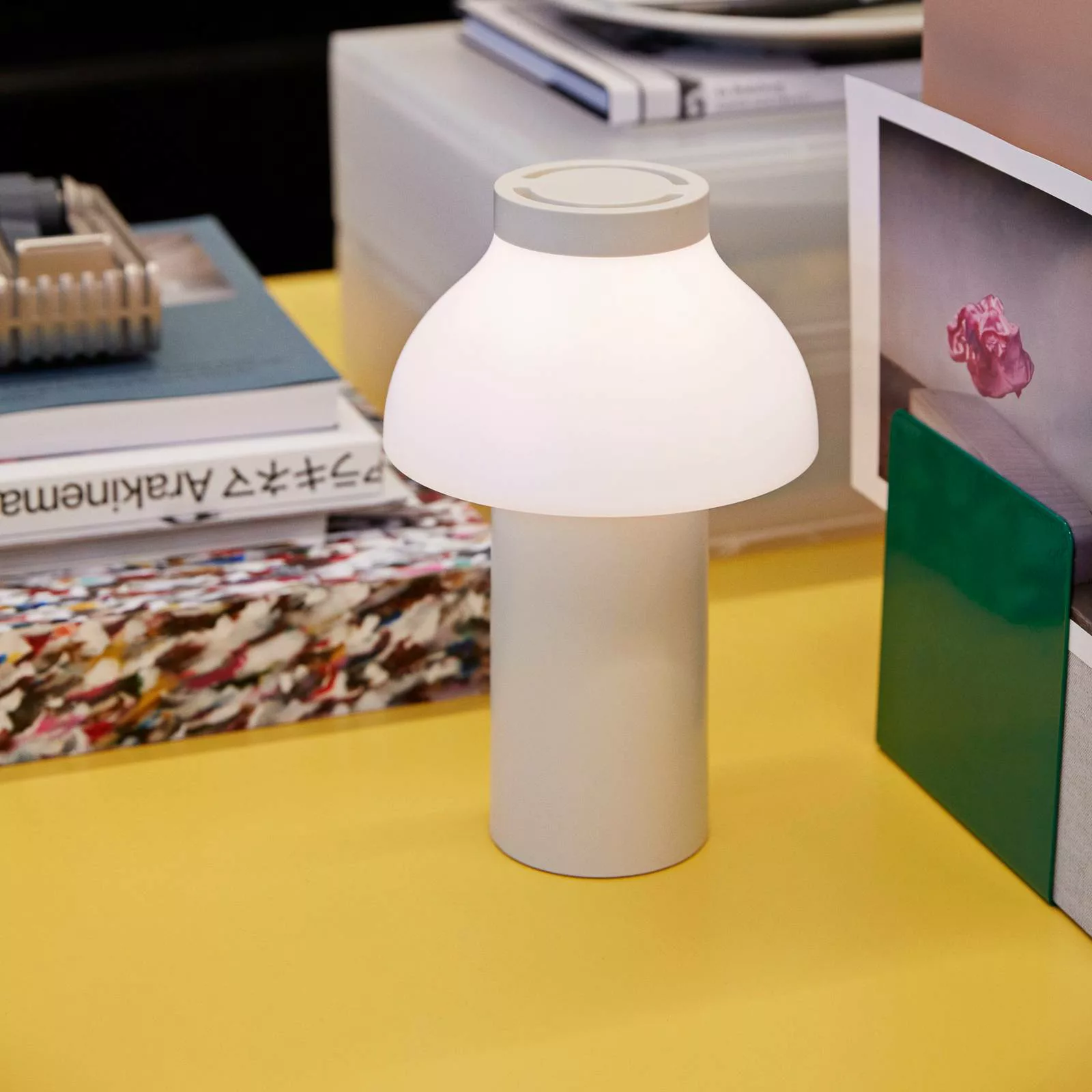 Kabellose, wiederaufladbare Außenlampe PC Portable plastikmaterial beige we günstig online kaufen