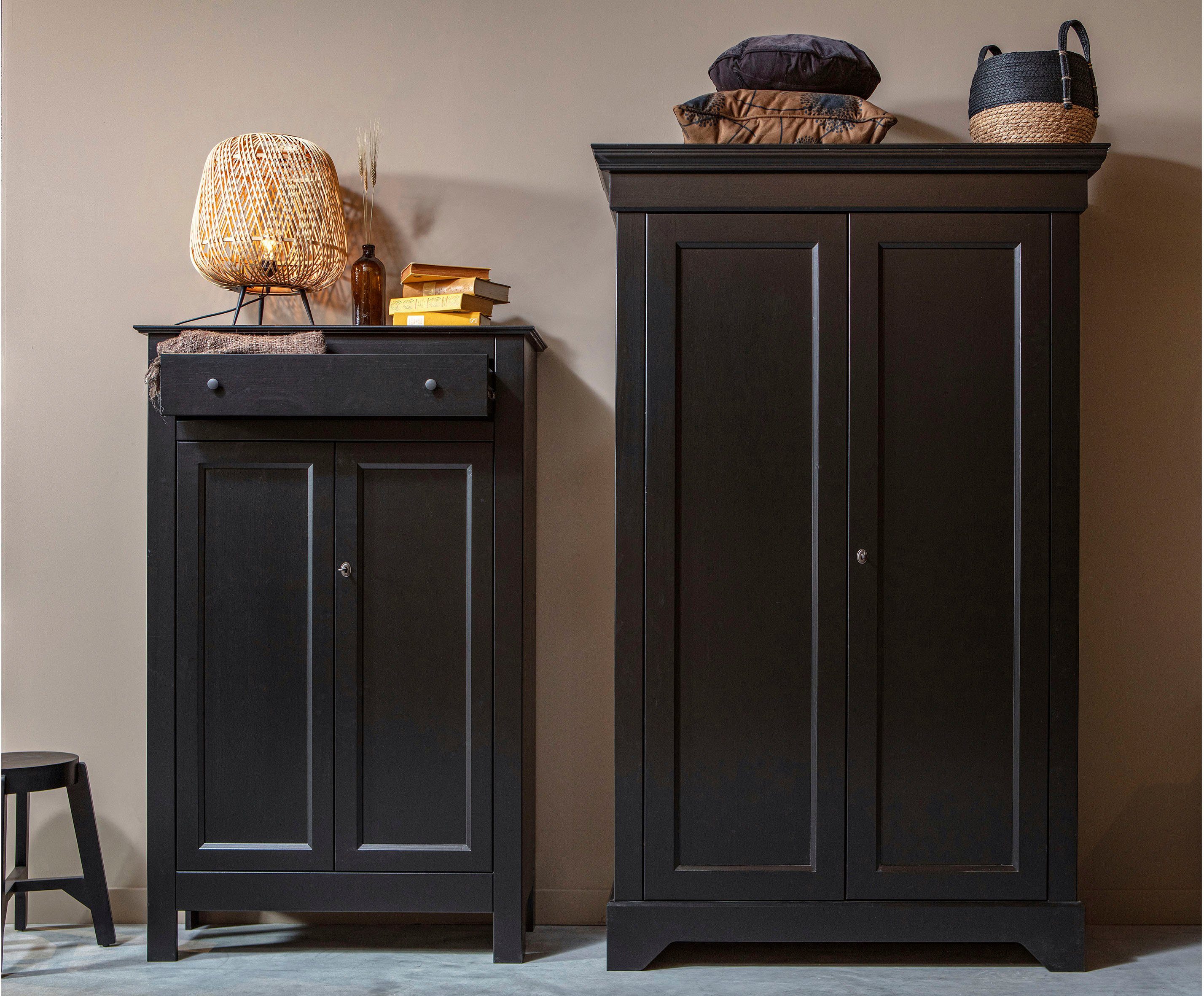 WOOOD Garderobenschrank "Isabel", mit 4 Fachböden, H 191 cm x B 118 cm günstig online kaufen